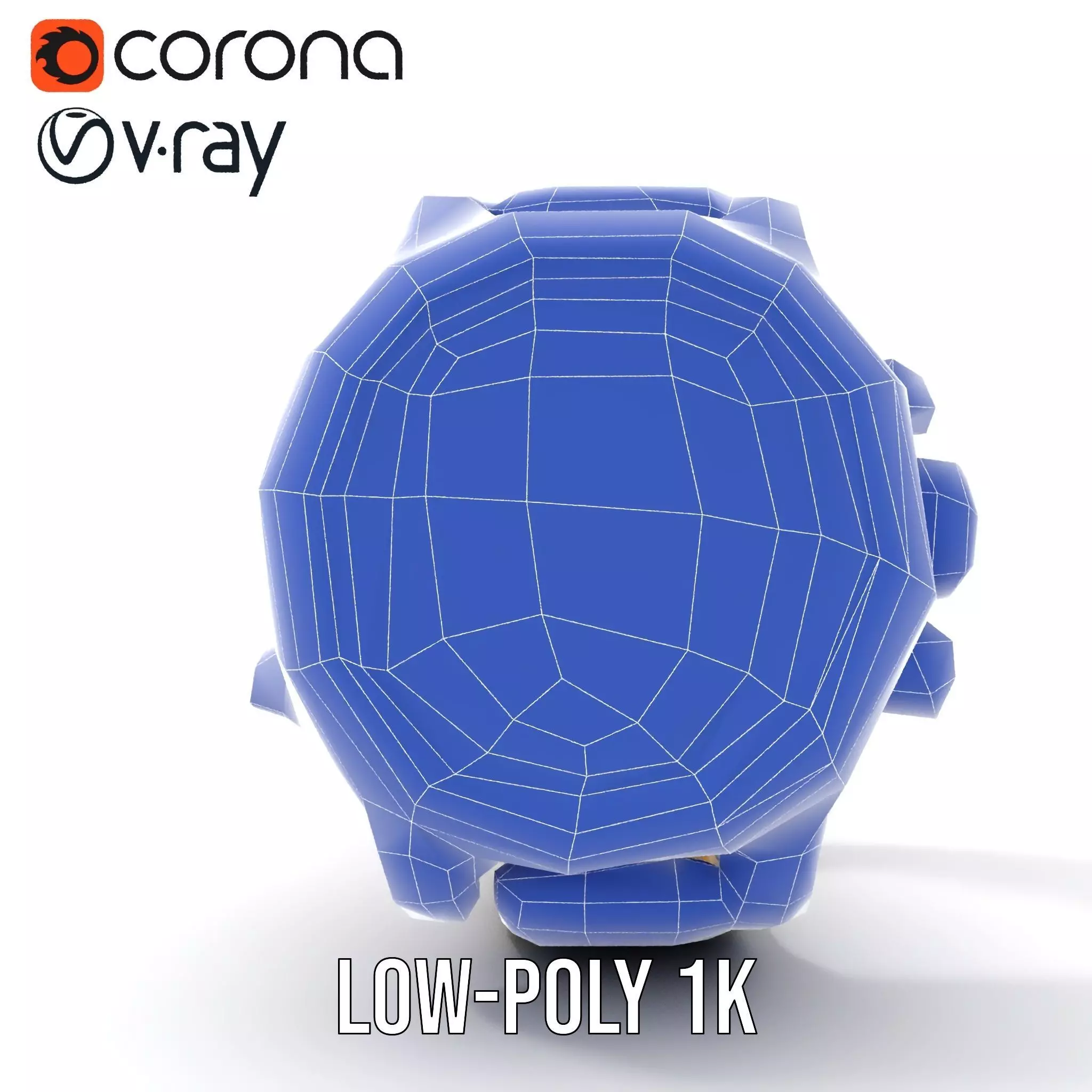 Futuristic Tactical Watch Model Pack Low-poly 3D model_15