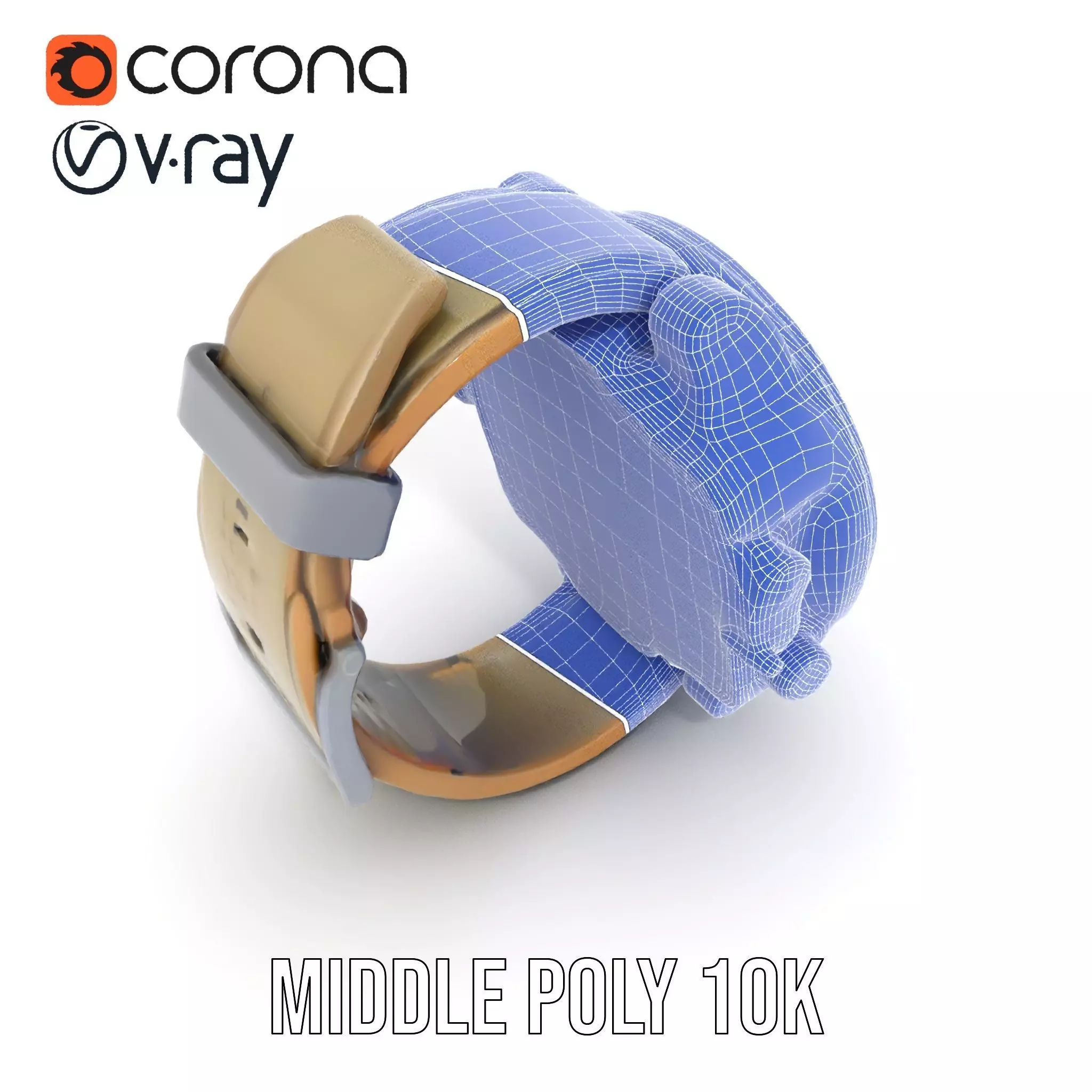 Futuristic Tactical Watch Model Pack Low-poly 3D model_28