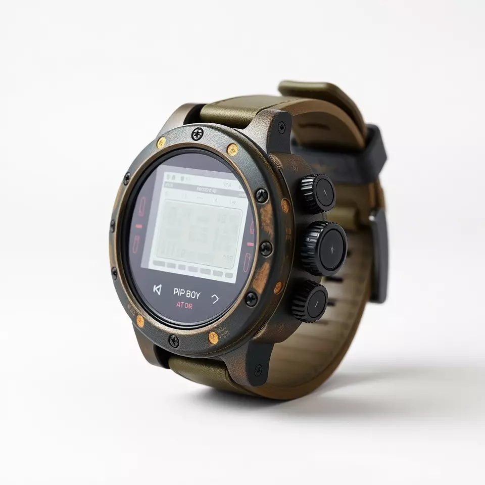 Futuristic Tactical Watch Model Pack Low-poly 3D model_3