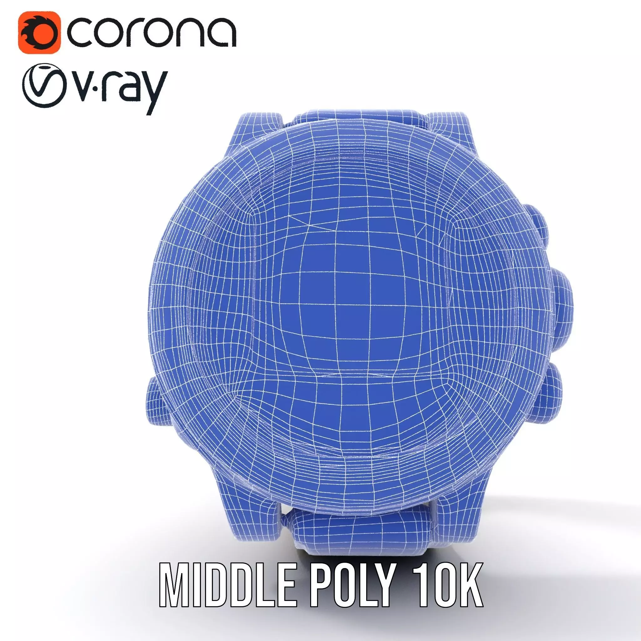 Futuristic Tactical Watch Model Pack Low-poly 3D model_30