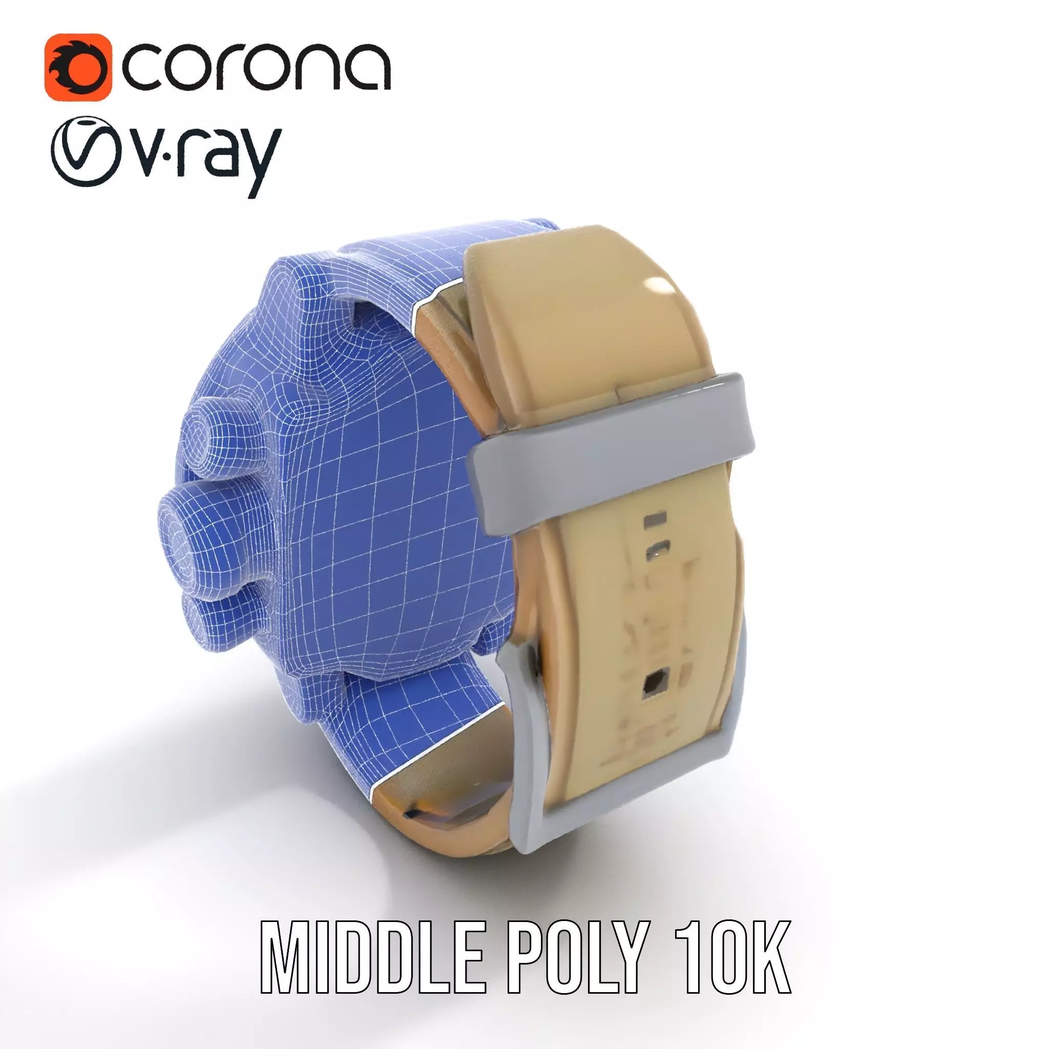 Futuristic Tactical Watch Model Pack Low-poly 3D model_25