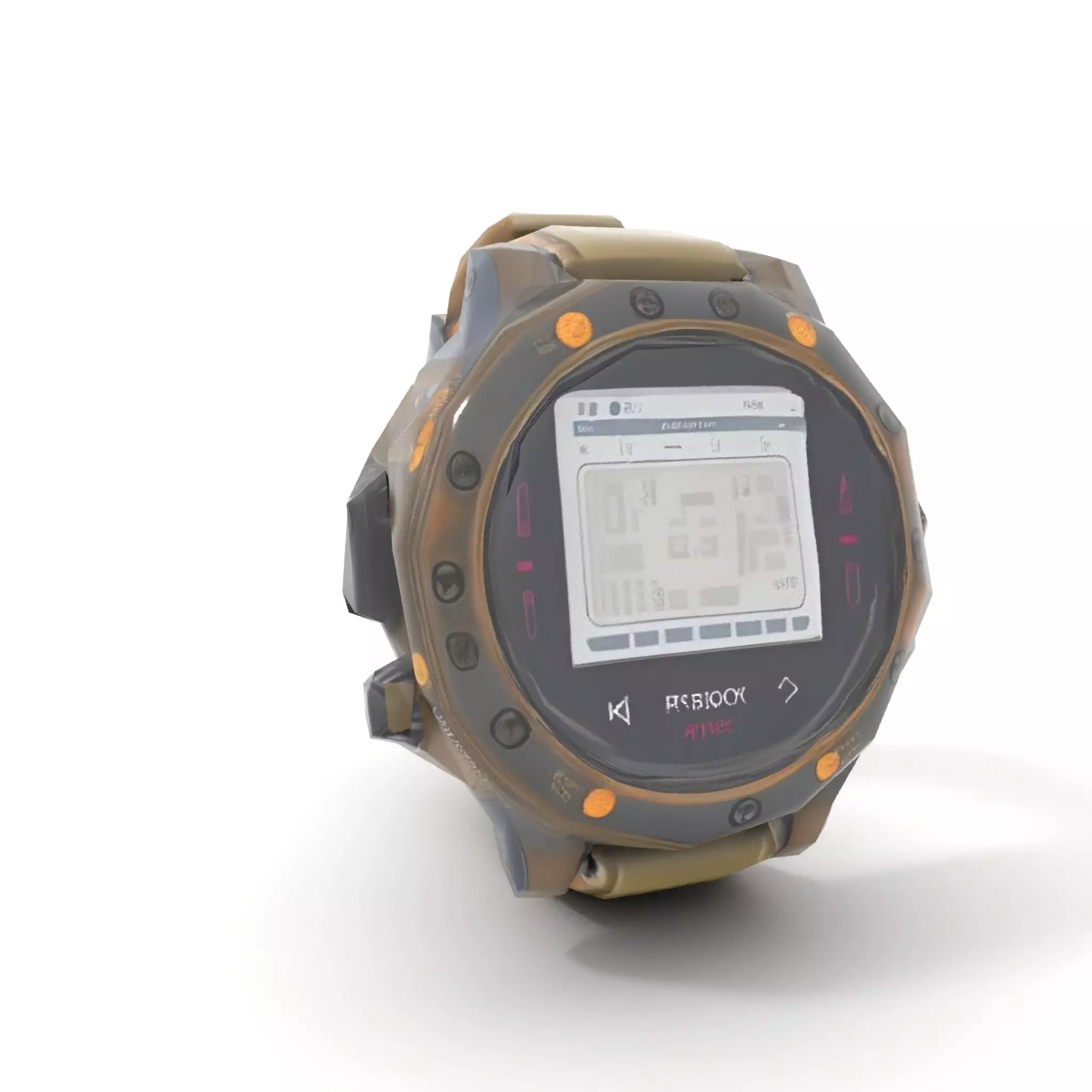 Futuristic Tactical Watch Model Pack Low-poly 3D model_10