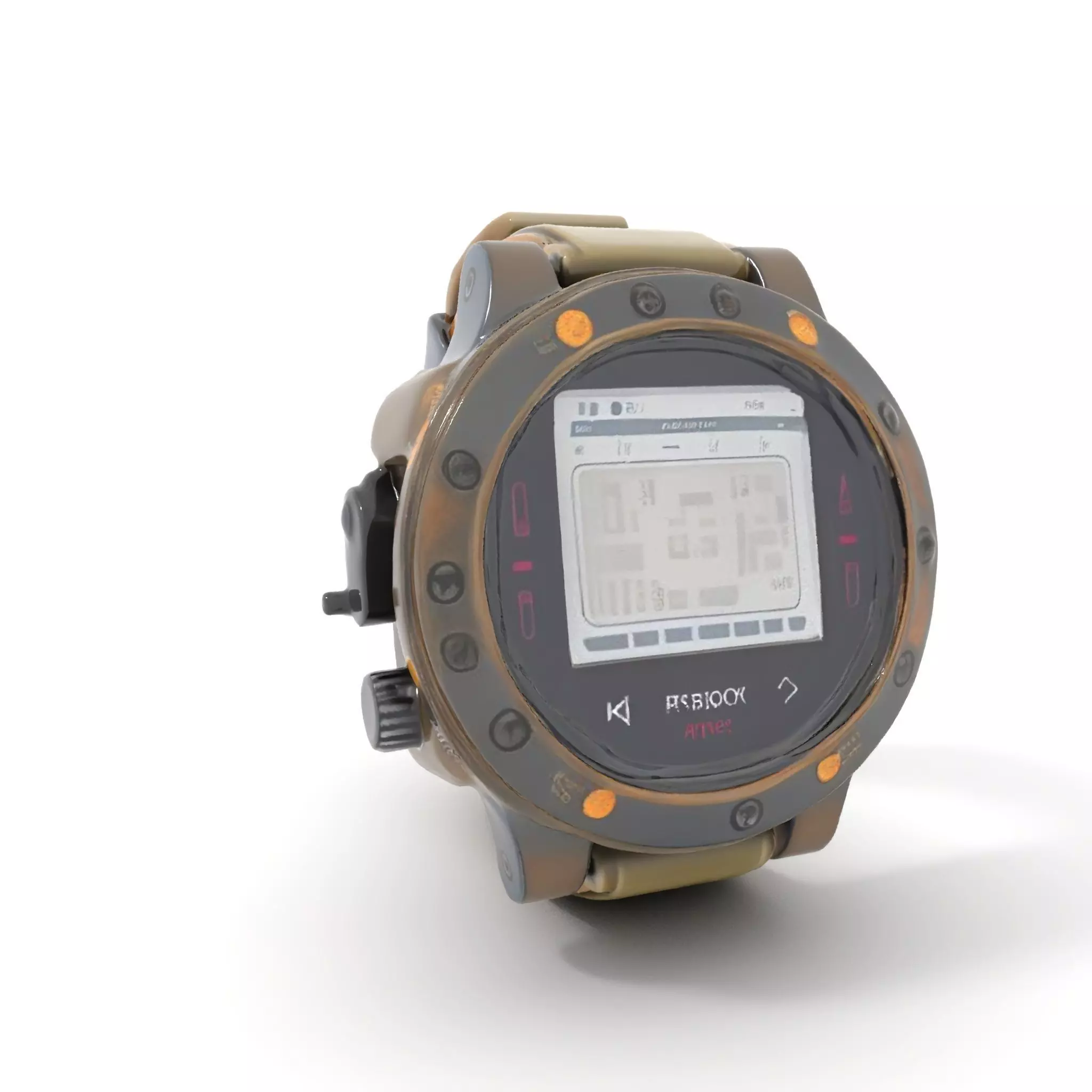 Futuristic Tactical Watch Model Pack Low-poly 3D model_0