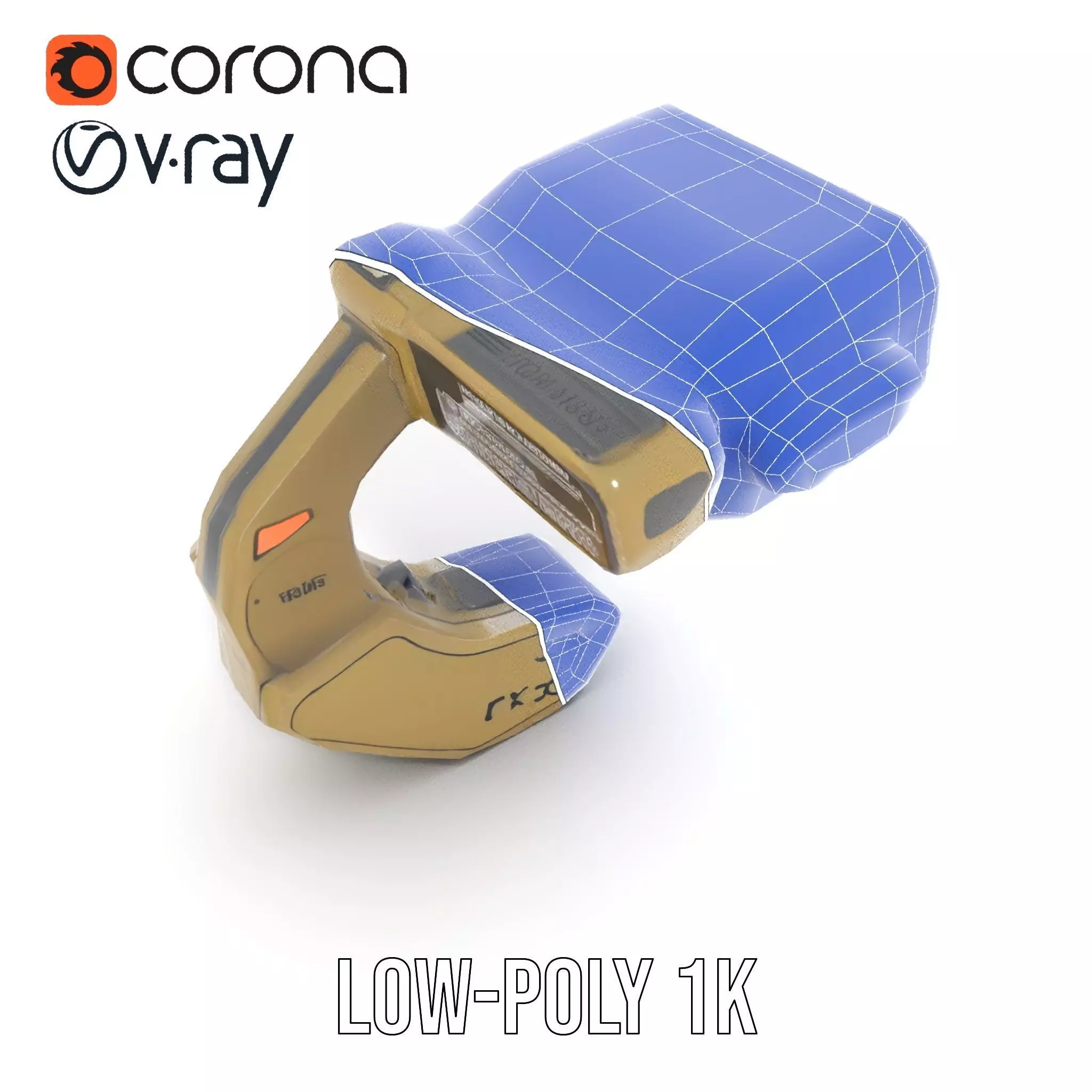 Pip Boy Model Pack  Advanced Wearable Device Low-poly 3D model_31