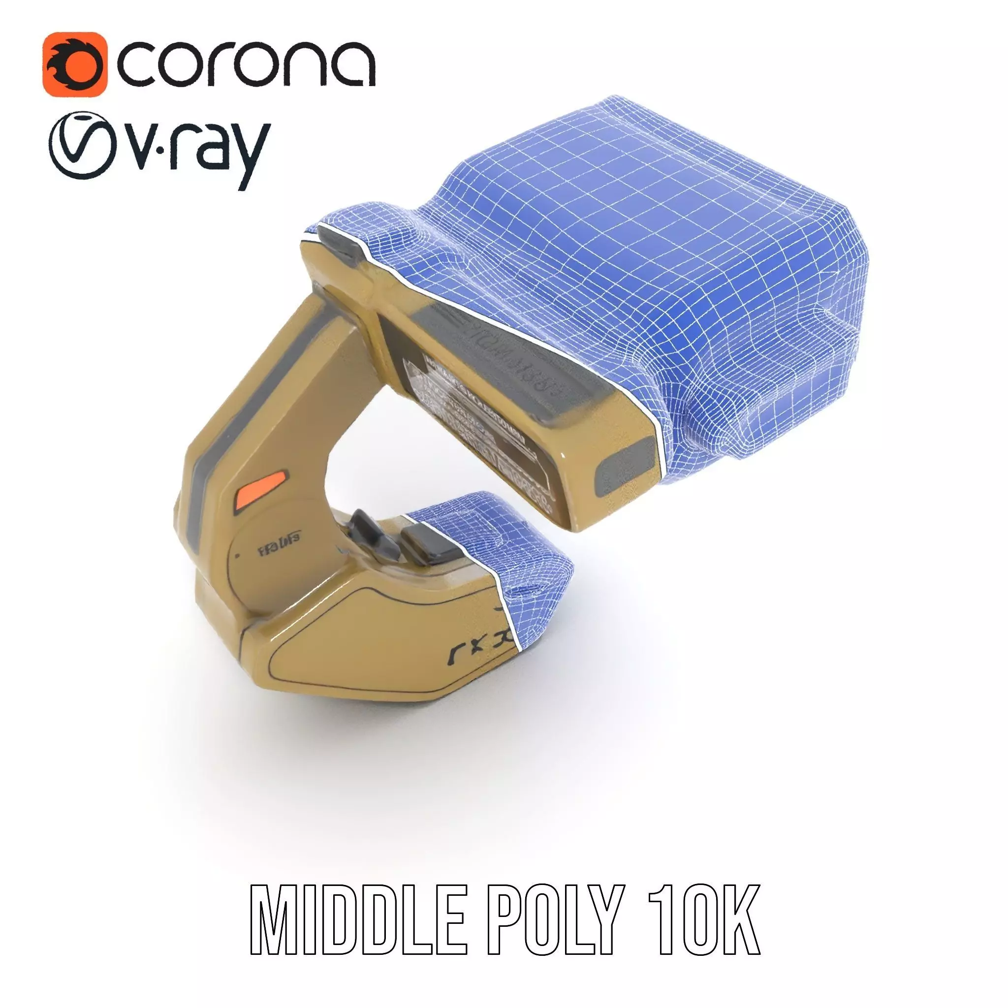 Pip Boy Model Pack  Advanced Wearable Device Low-poly 3D model_25