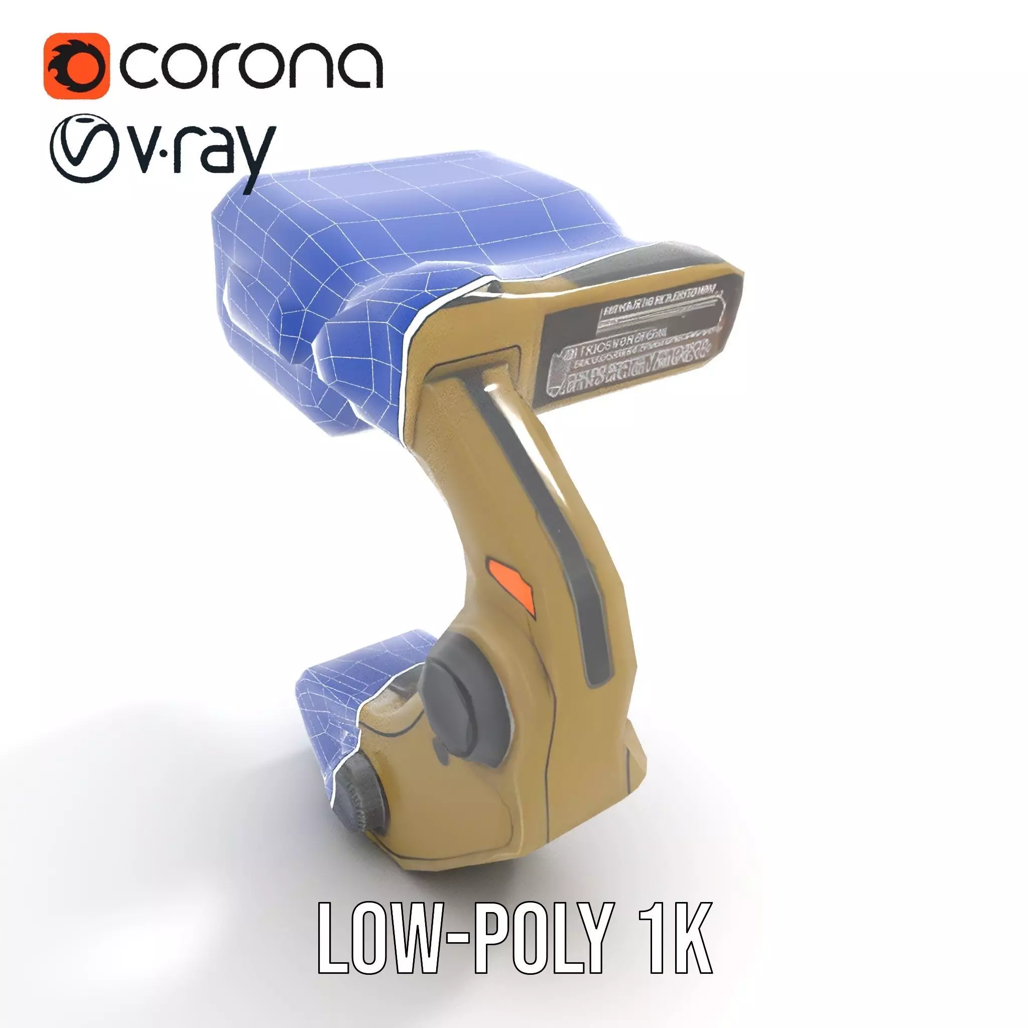 Pip Boy Model Pack  Advanced Wearable Device Low-poly 3D model_9