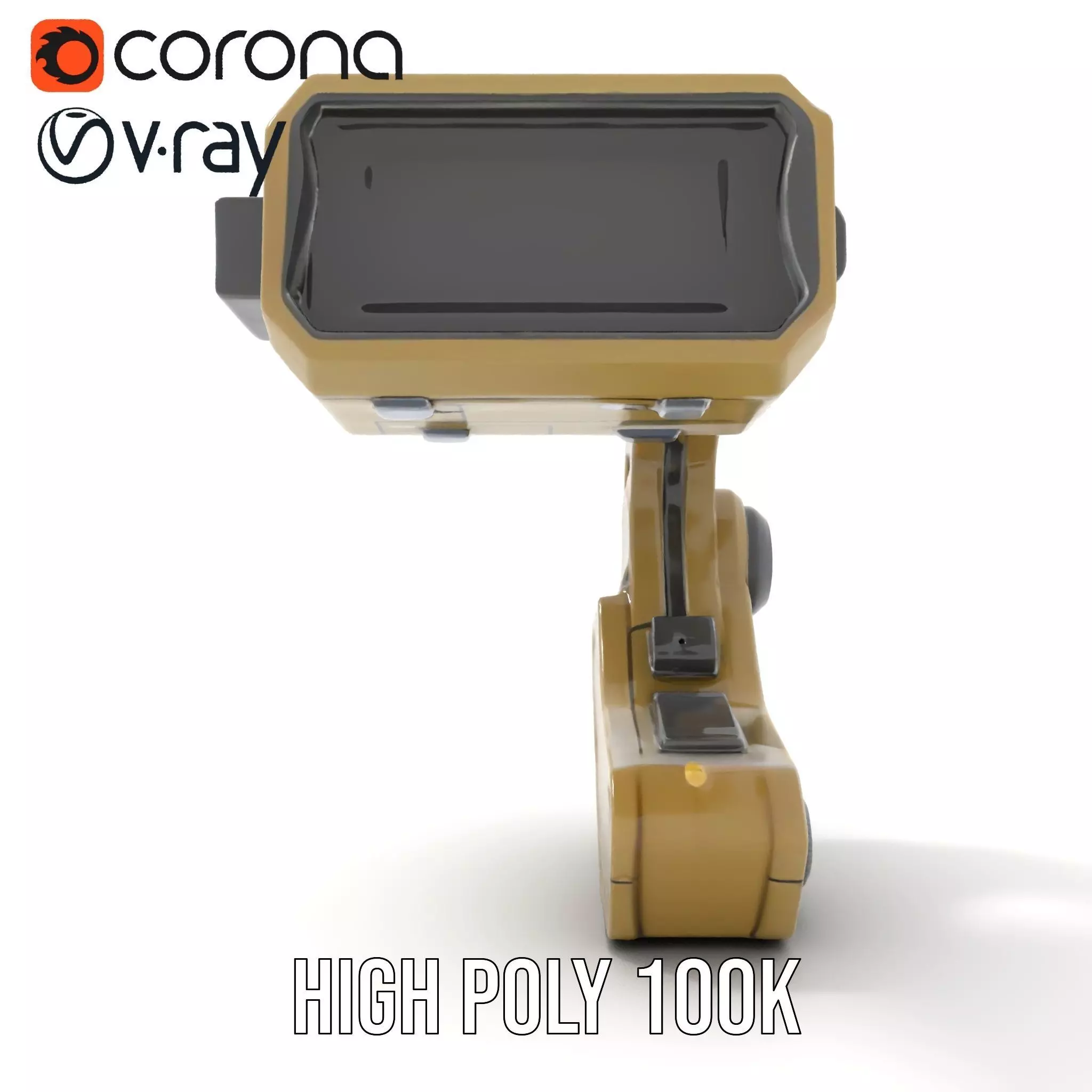 Pip Boy Model Pack  Advanced Wearable Device Low-poly 3D model_18