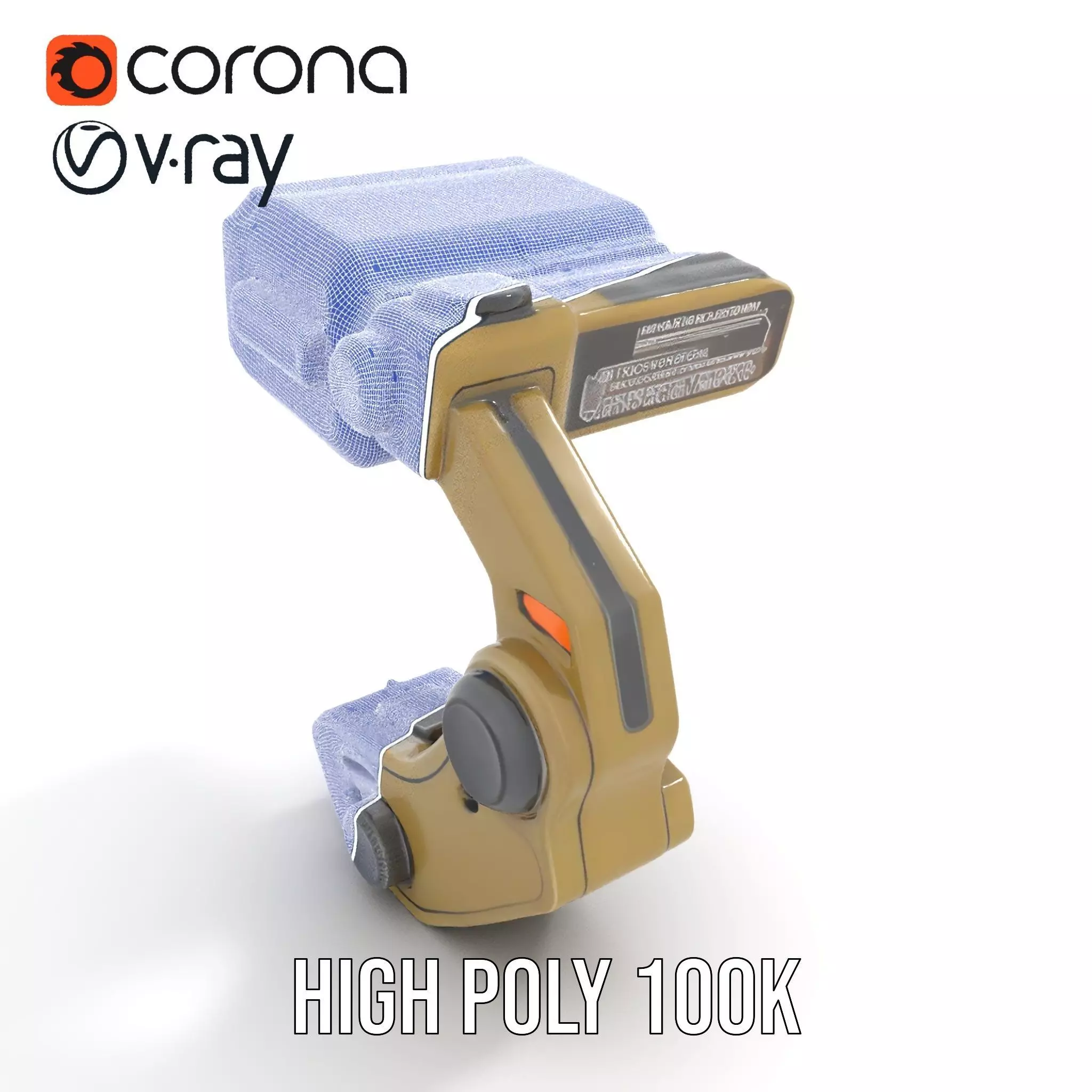 Pip Boy Model Pack  Advanced Wearable Device Low-poly 3D model_33