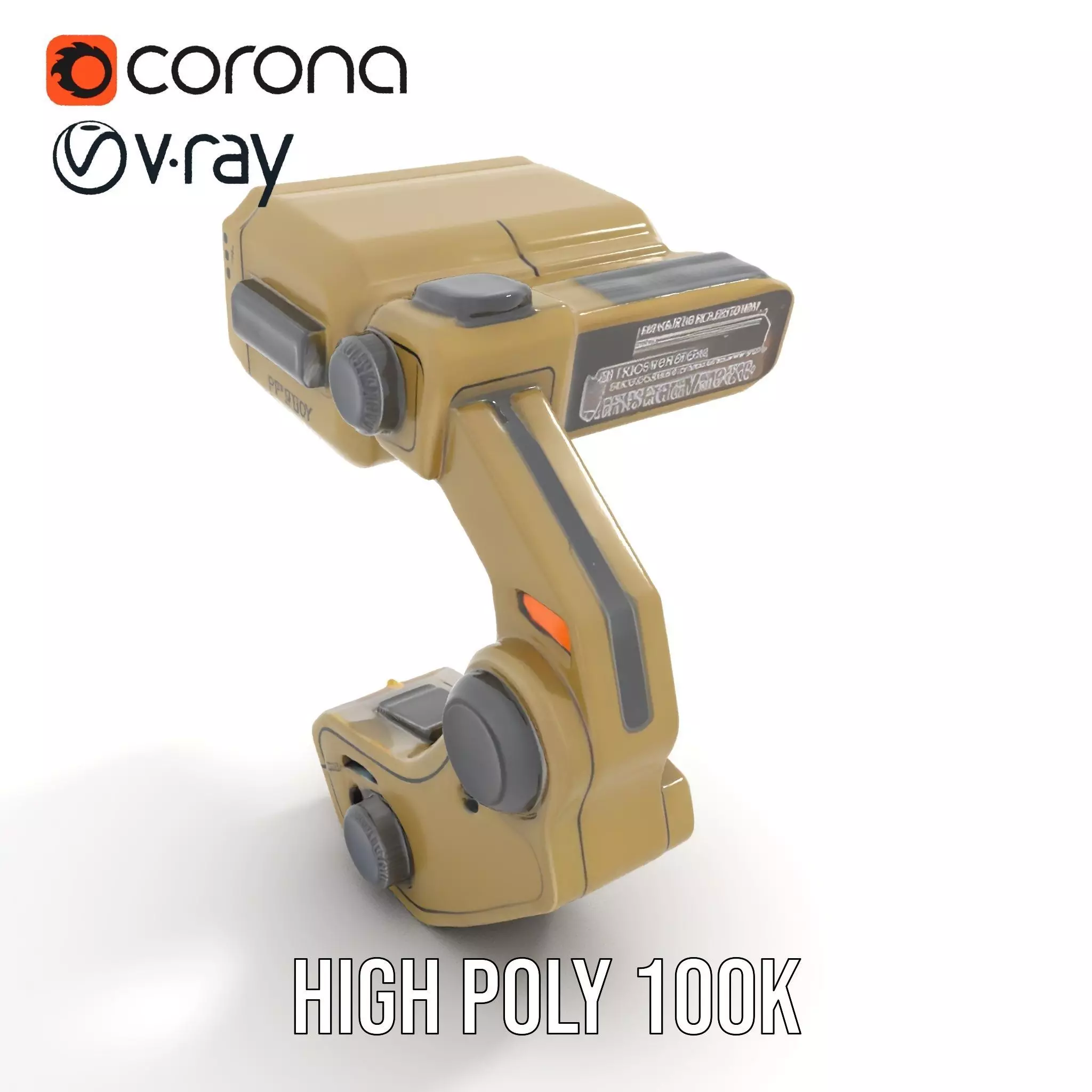 Pip Boy Model Pack  Advanced Wearable Device Low-poly 3D model_24