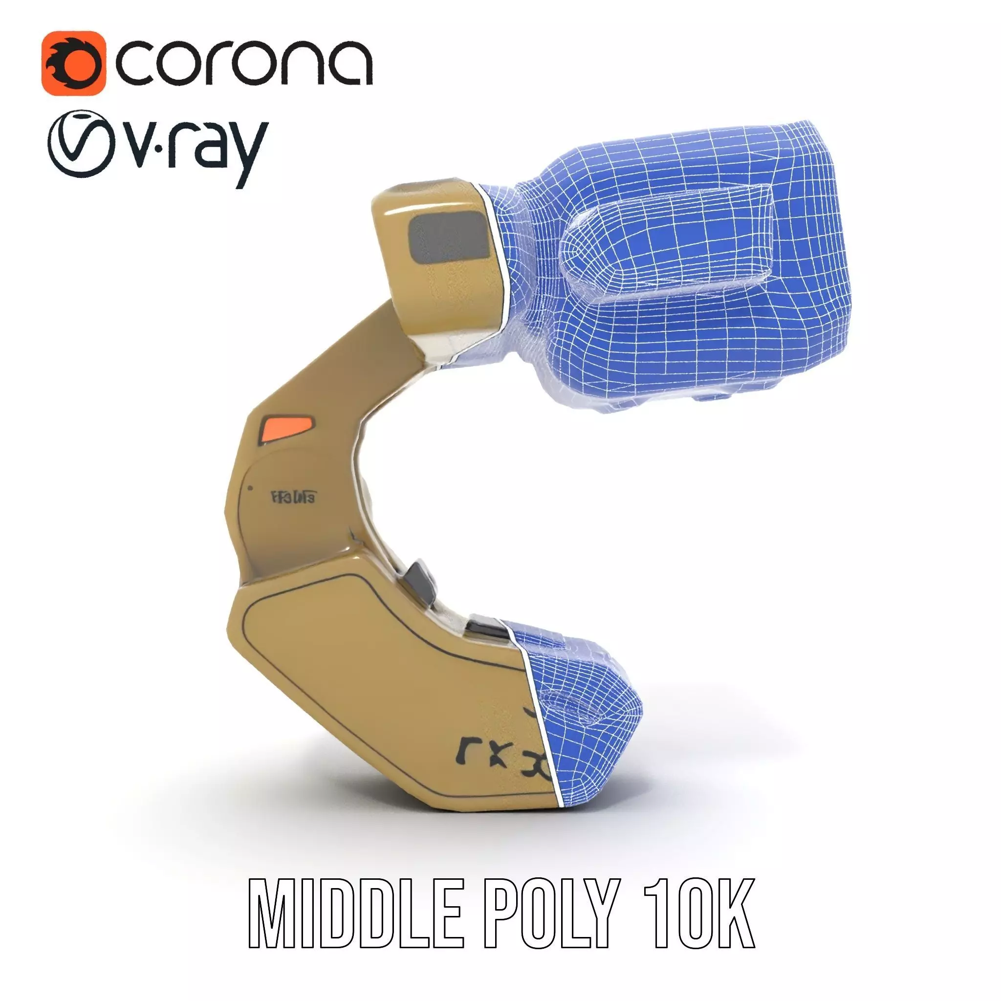 Pip Boy Model Pack  Advanced Wearable Device Low-poly 3D model_16