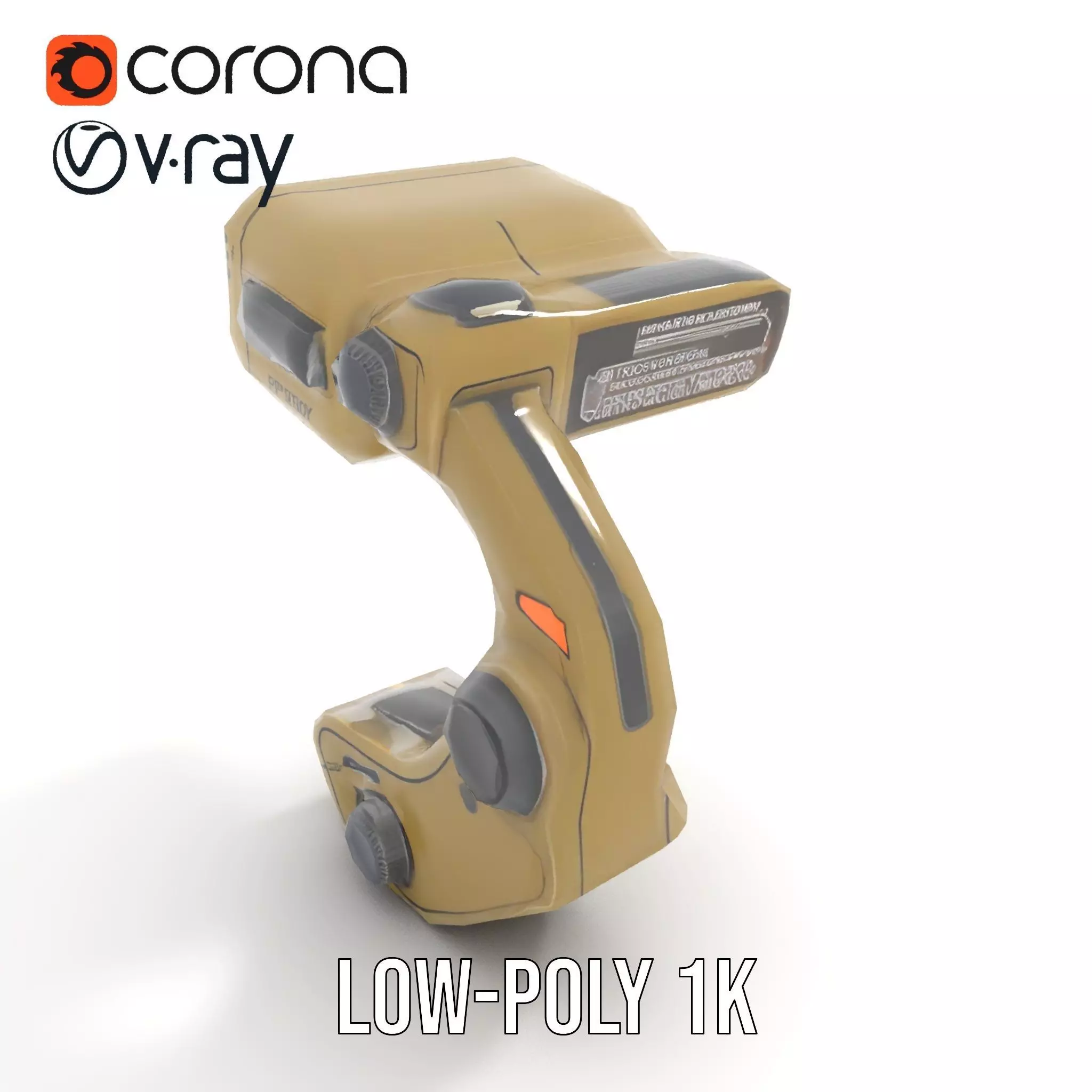 Pip Boy Model Pack  Advanced Wearable Device Low-poly 3D model_7