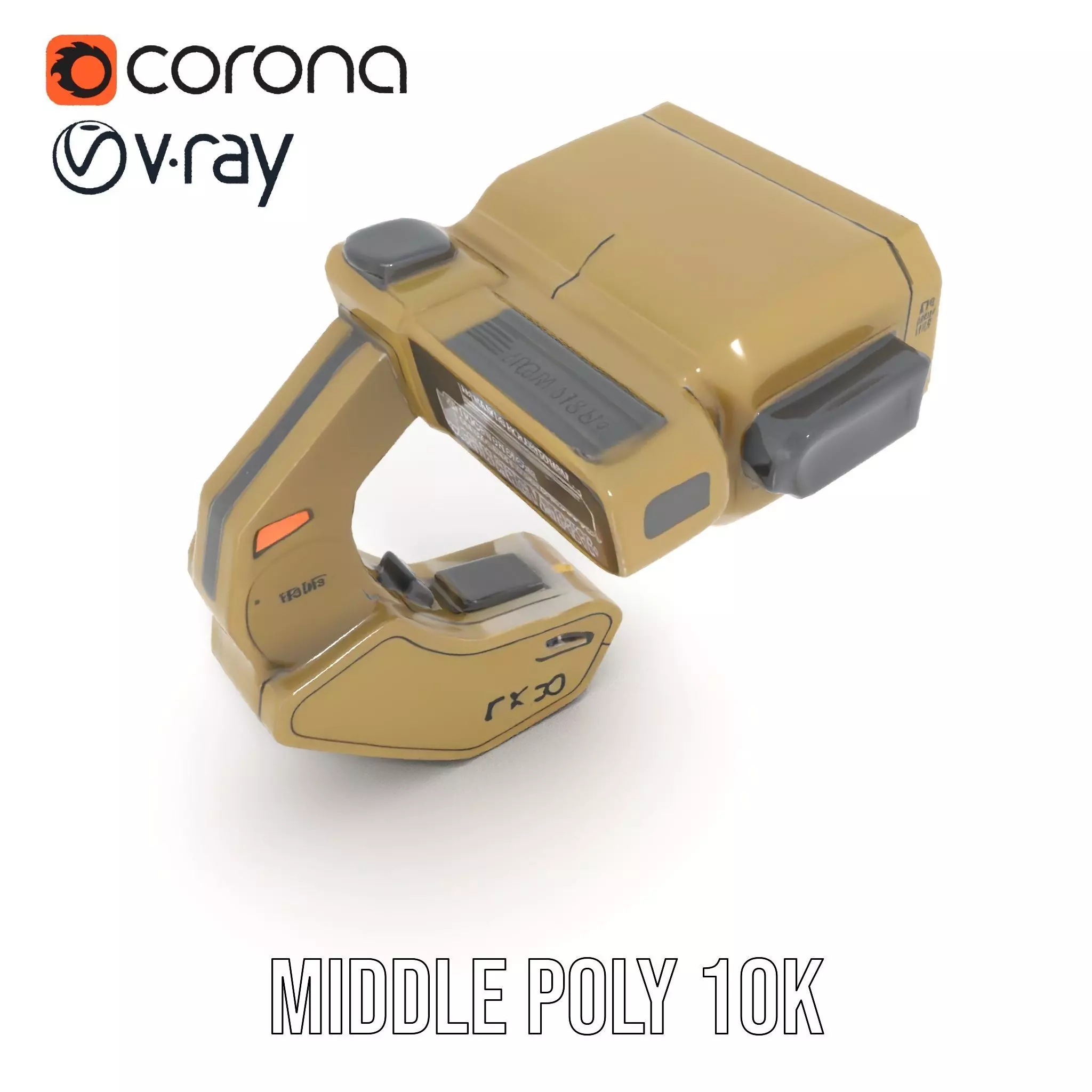 Pip Boy Model Pack  Advanced Wearable Device Low-poly 3D model_11