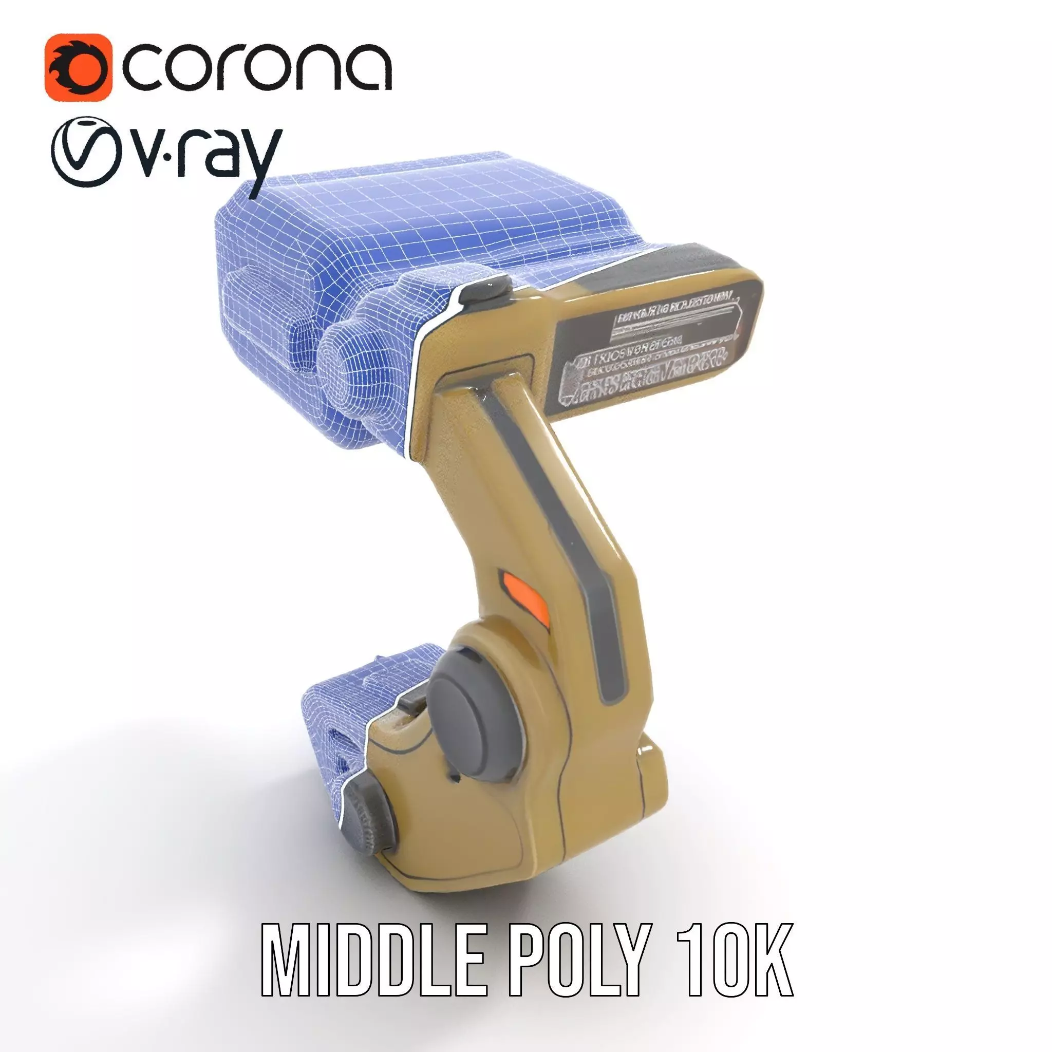 Pip Boy Model Pack  Advanced Wearable Device Low-poly 3D model_5