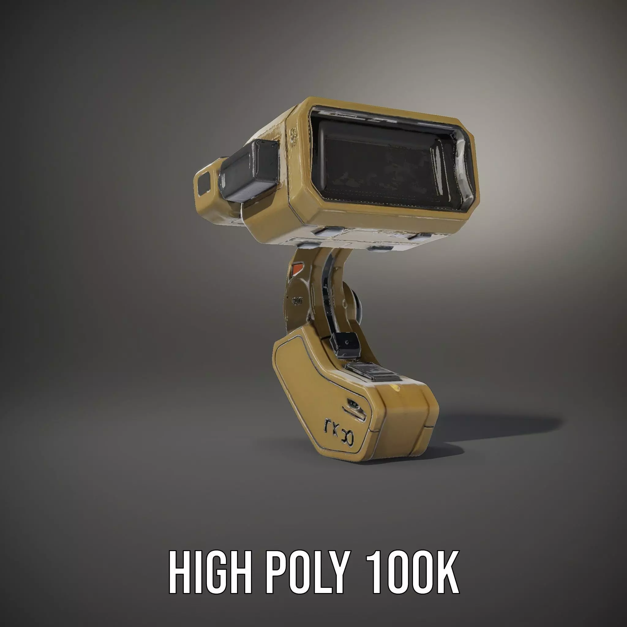 Pip Boy Model Pack  Advanced Wearable Device Low-poly 3D model_10