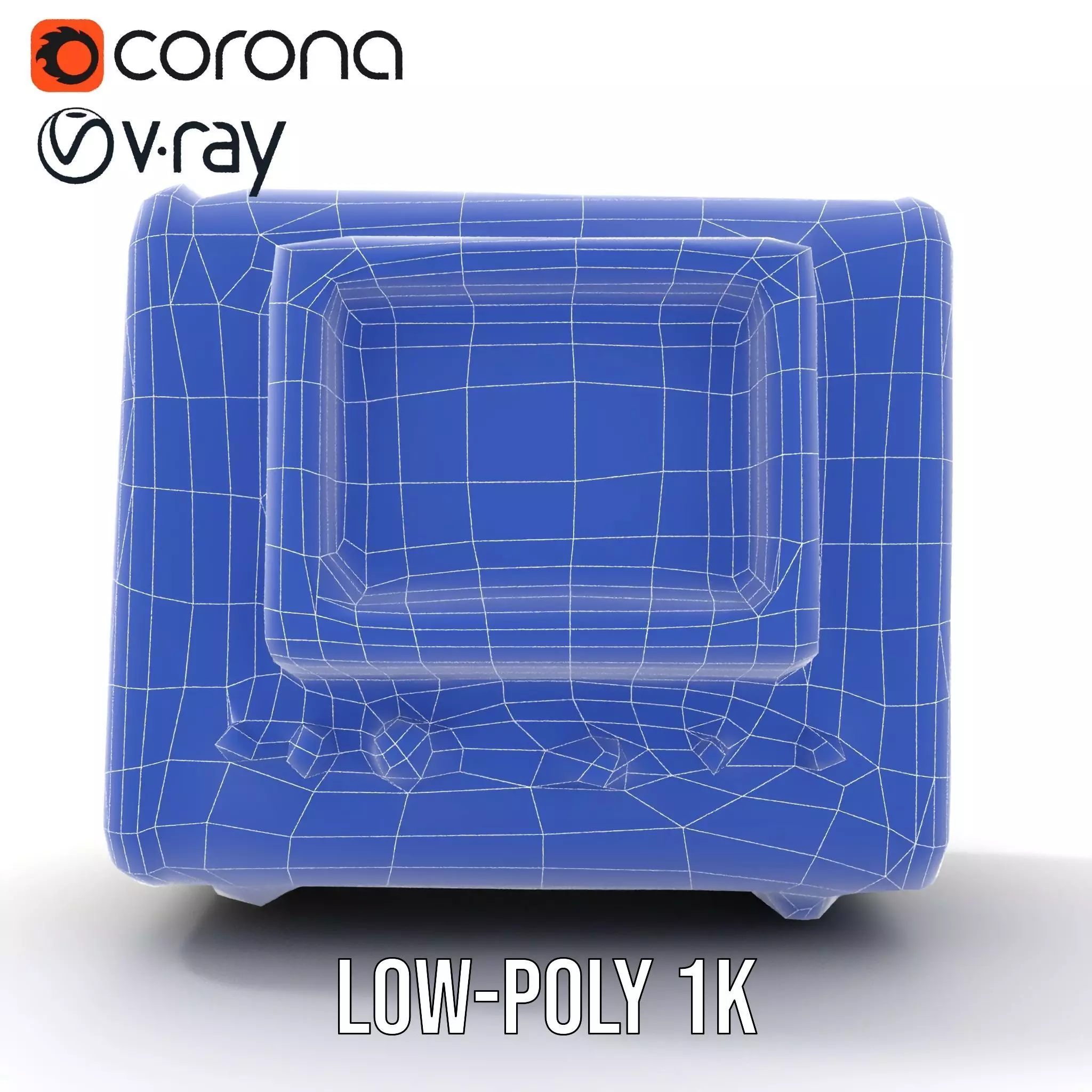 Vintage Military Oscilloscope Model Pack with Classic Design Low-poly 3D model_22