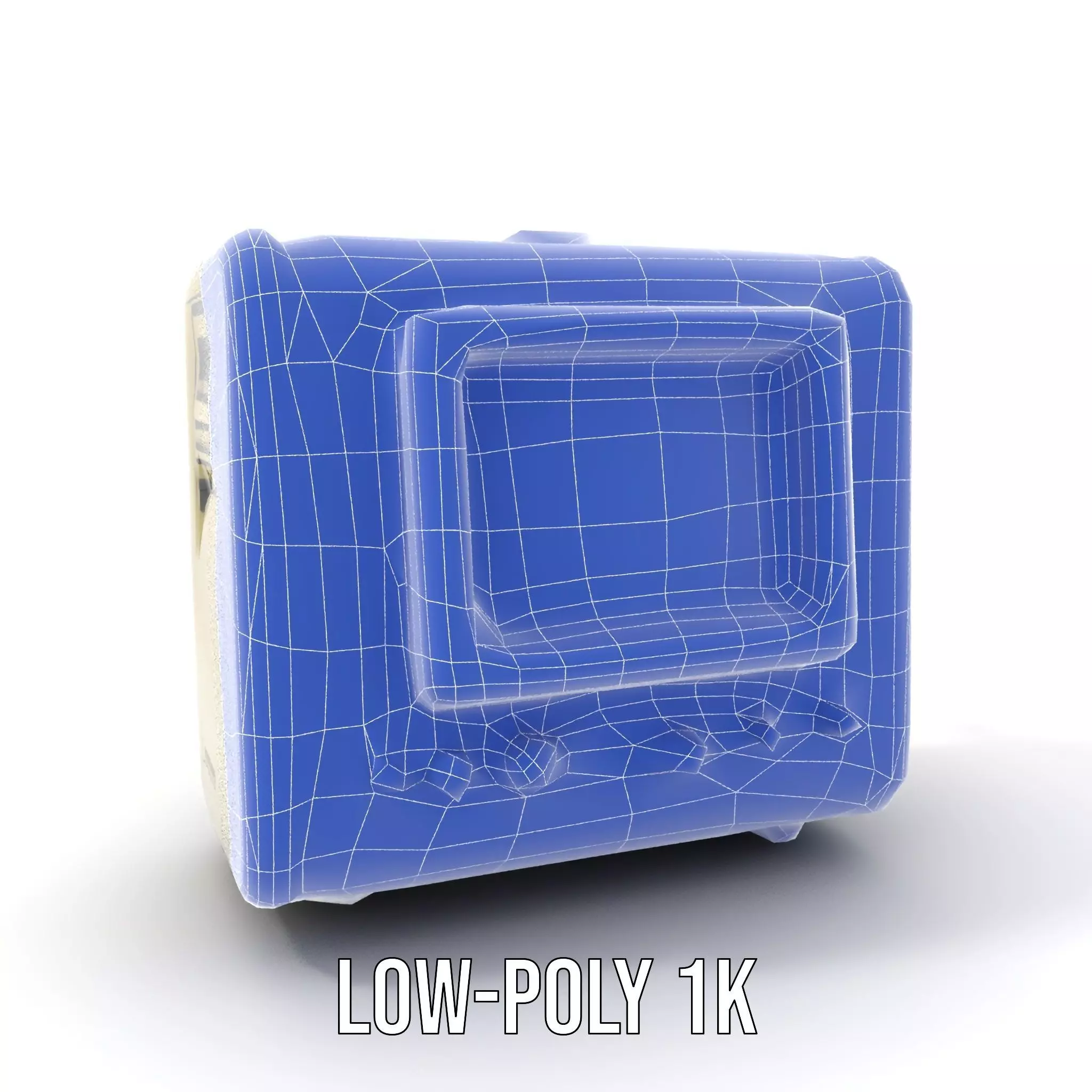 Vintage Military Oscilloscope Model Pack with Classic Design Low-poly 3D model_20