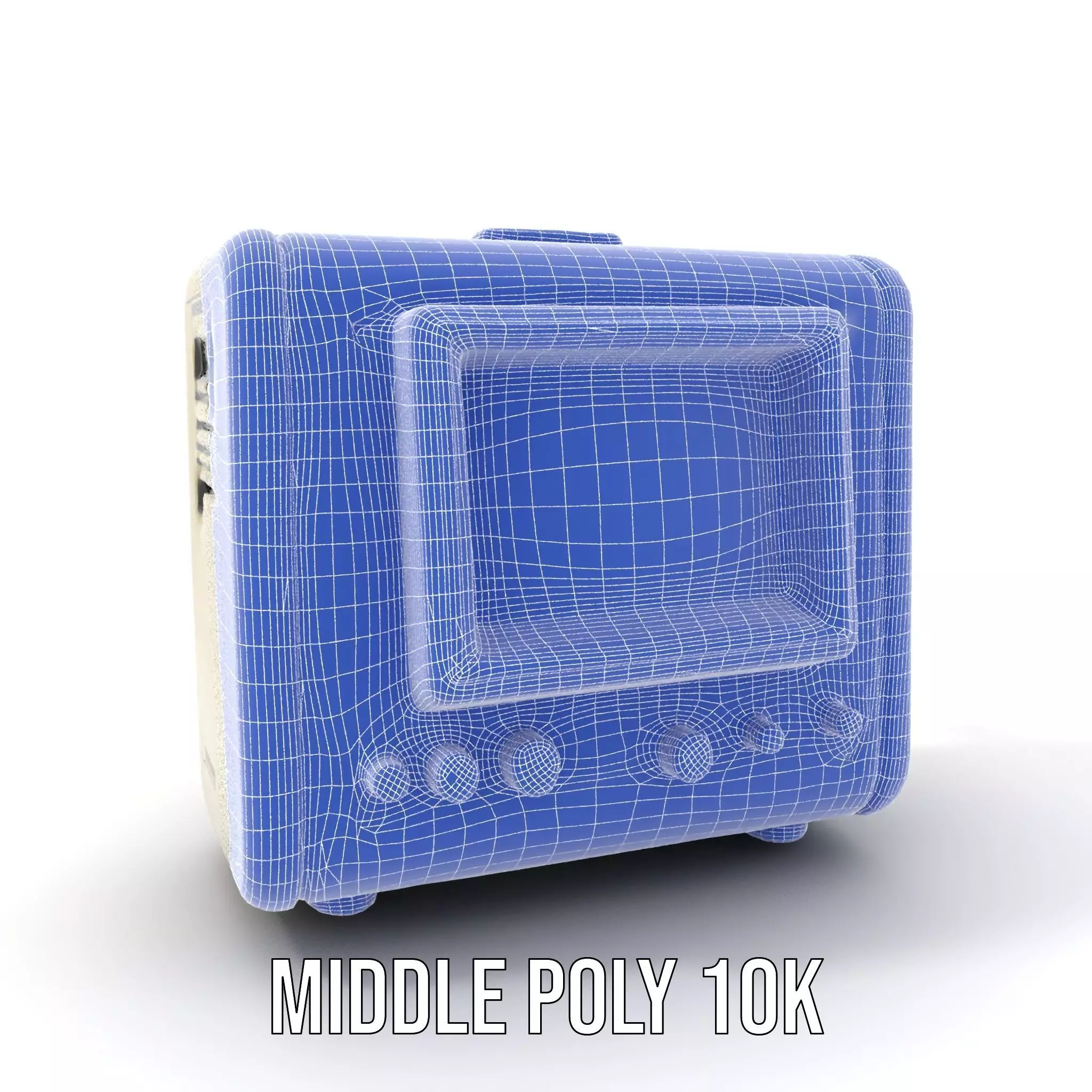 Vintage Military Oscilloscope Model Pack with Classic Design Low-poly 3D model_21