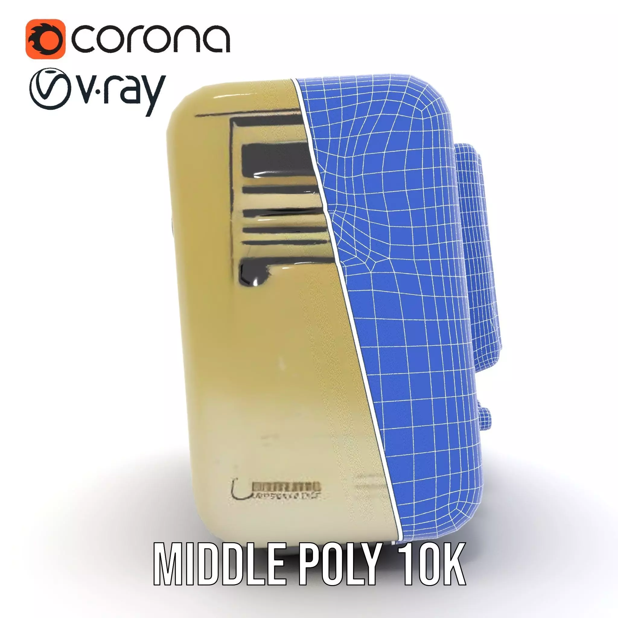 Vintage Military Oscilloscope Model Pack with Classic Design Low-poly 3D model_30