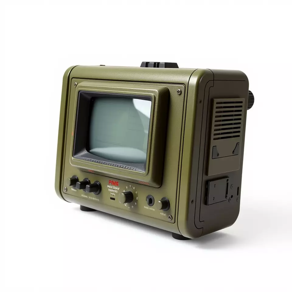 Vintage Military Oscilloscope Model Pack with Classic Design Low-poly 3D model_3