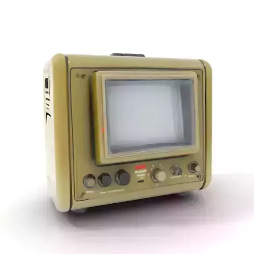 Vintage Military Oscilloscope Model Pack with Classic Design Low-poly 3D model