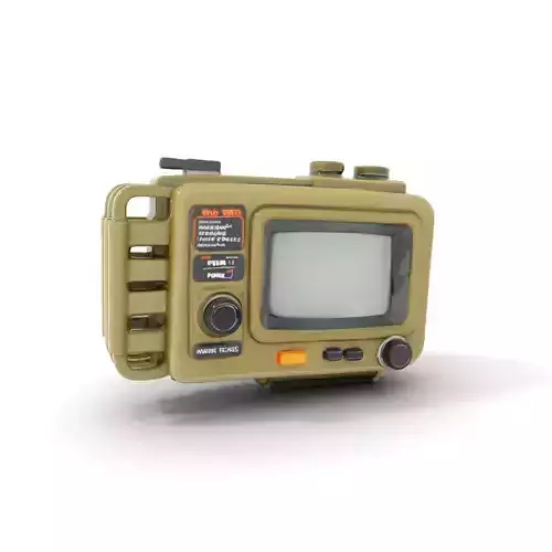 Retro Military Device Model Pack Low-poly 3D model