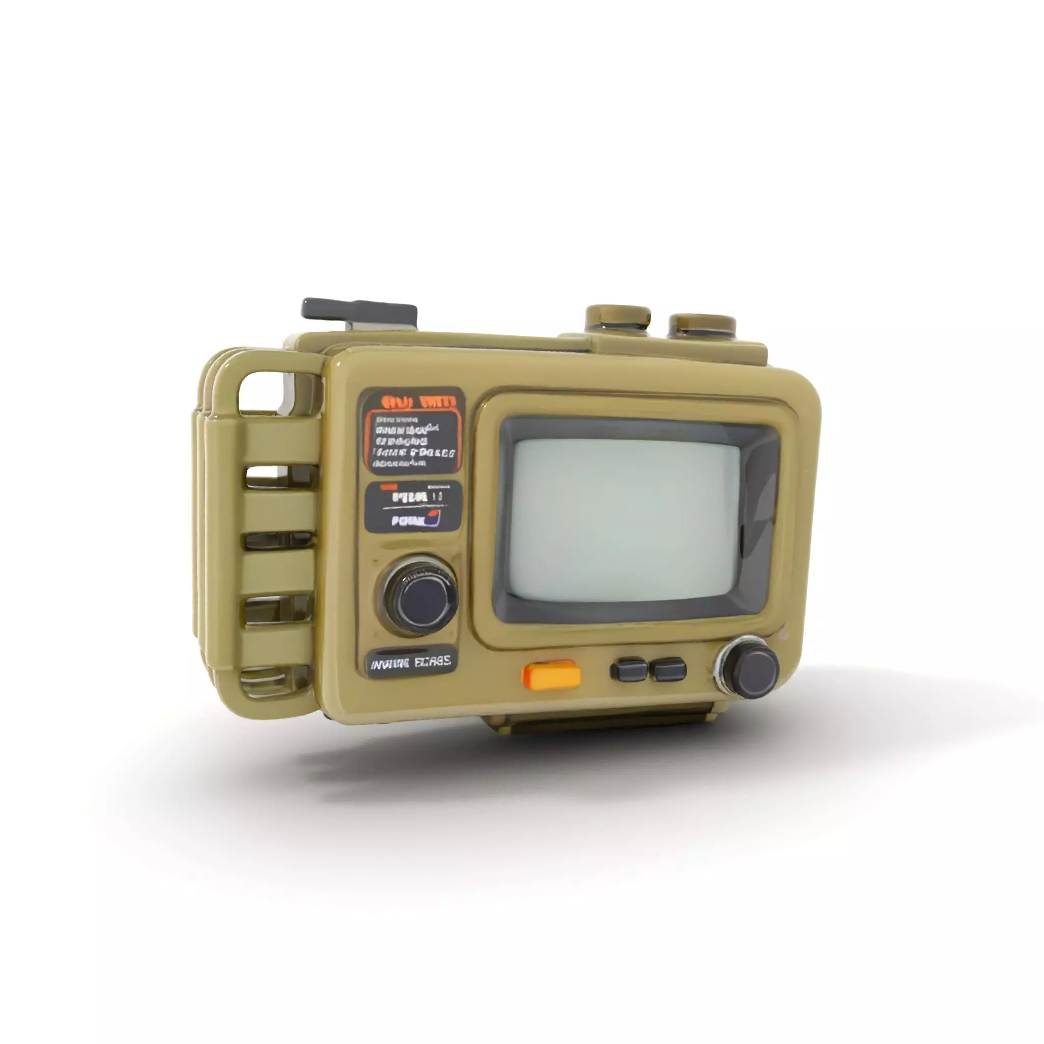 Retro Military Device Model Pack Low-poly 3D model_0