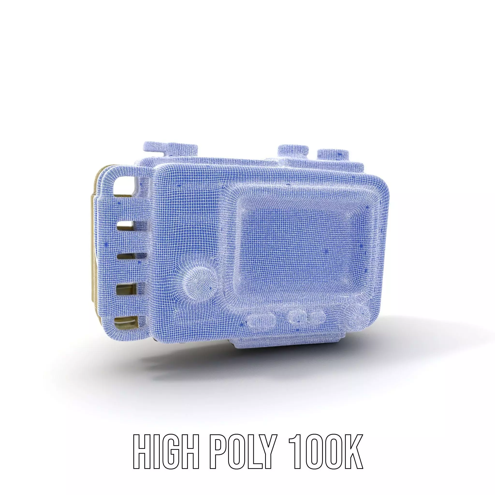 Retro Military Device Model Pack Low-poly 3D model_5