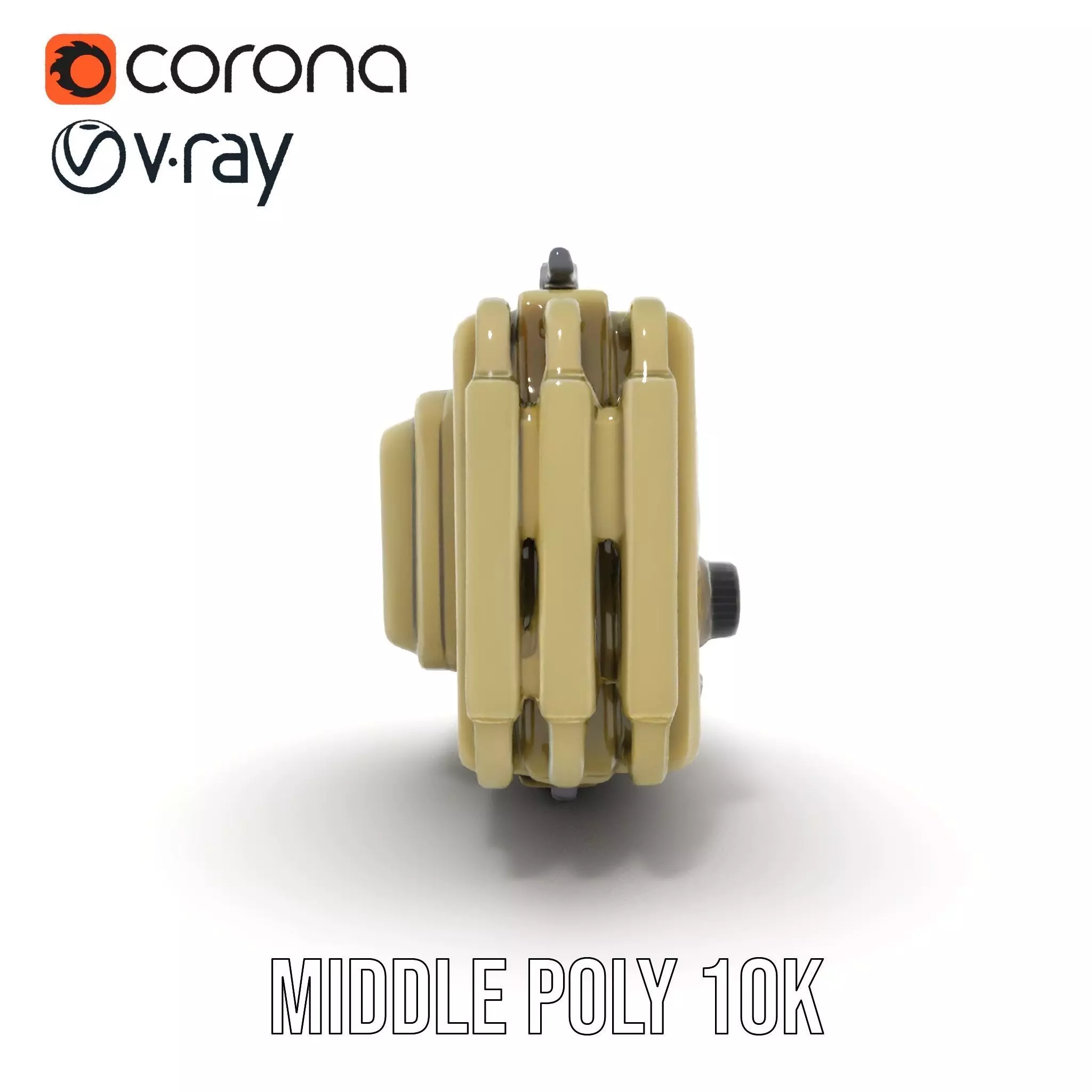 Retro Military Device Model Pack Low-poly 3D model_31