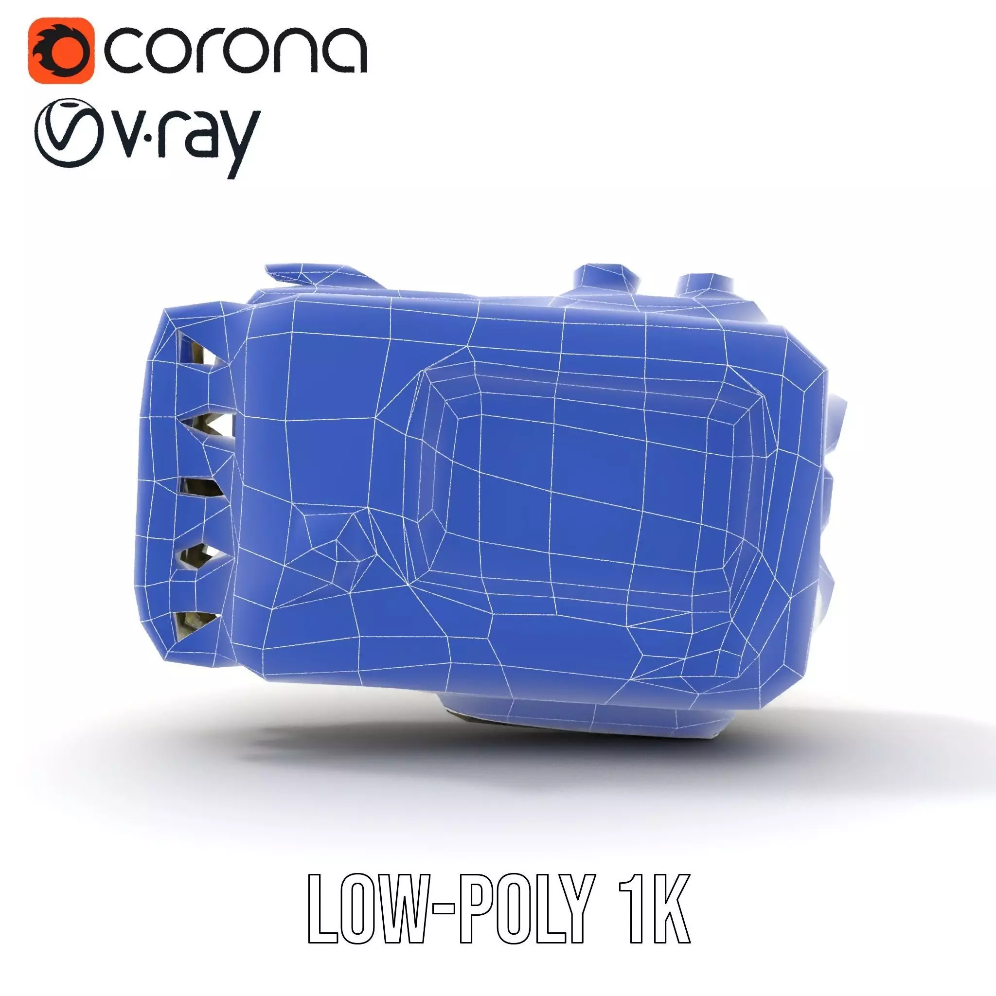 Retro Military Device Model Pack Low-poly 3D model_23