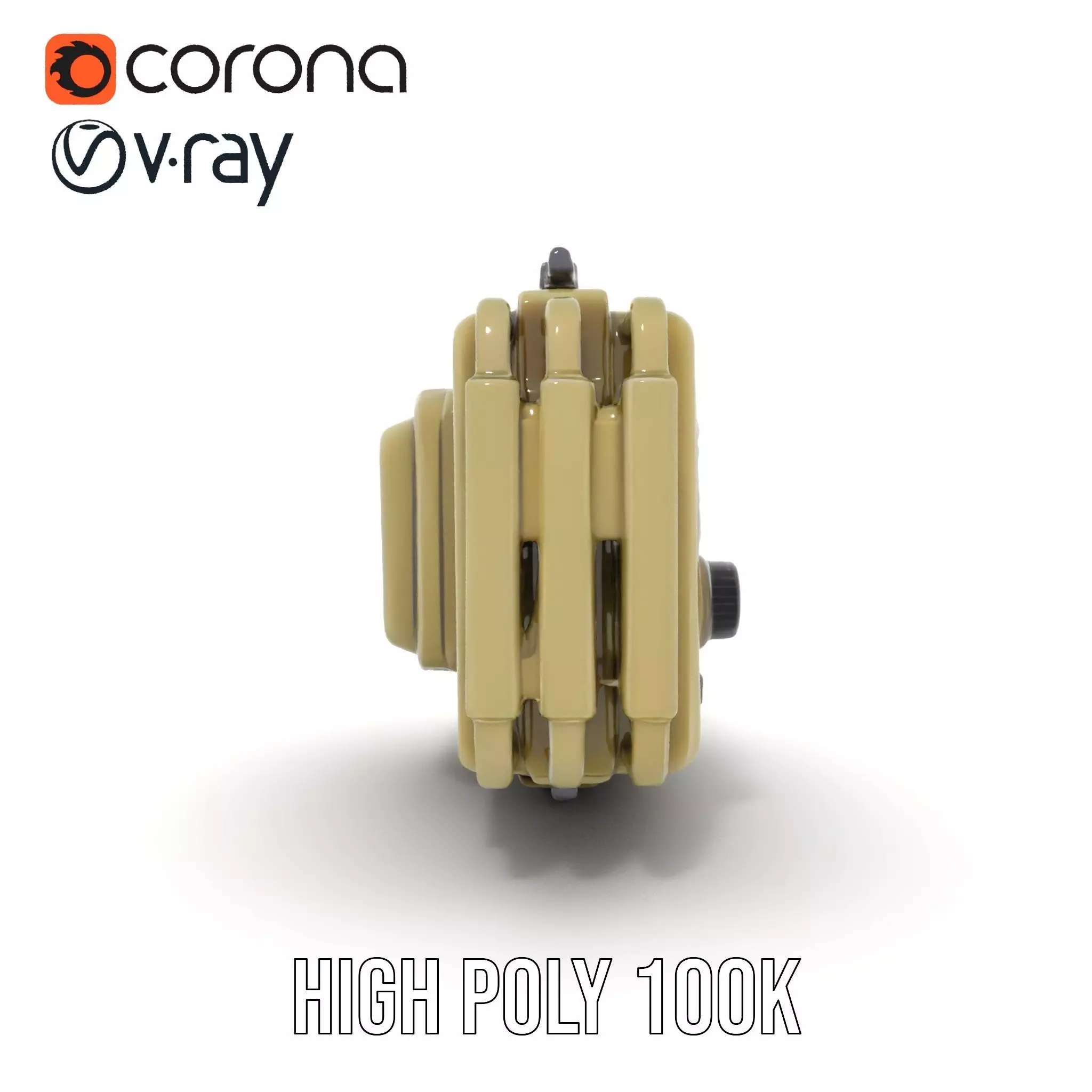 Retro Military Device Model Pack Low-poly 3D model_18