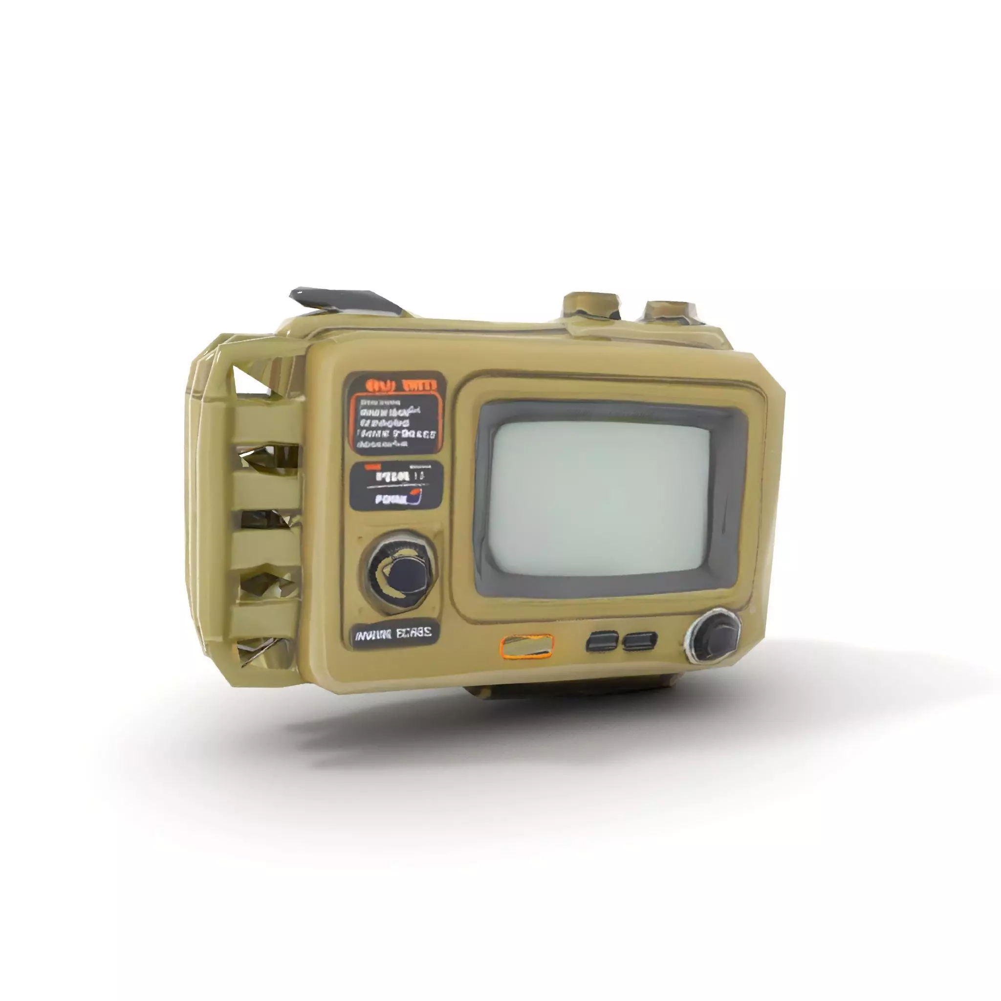 Retro Military Device Model Pack Low-poly 3D model_29