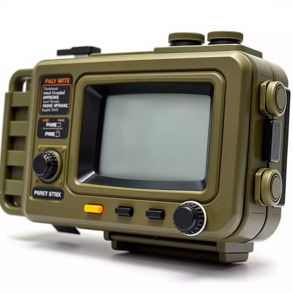 Retro Military Device Model Pack Low-poly 3D model_3