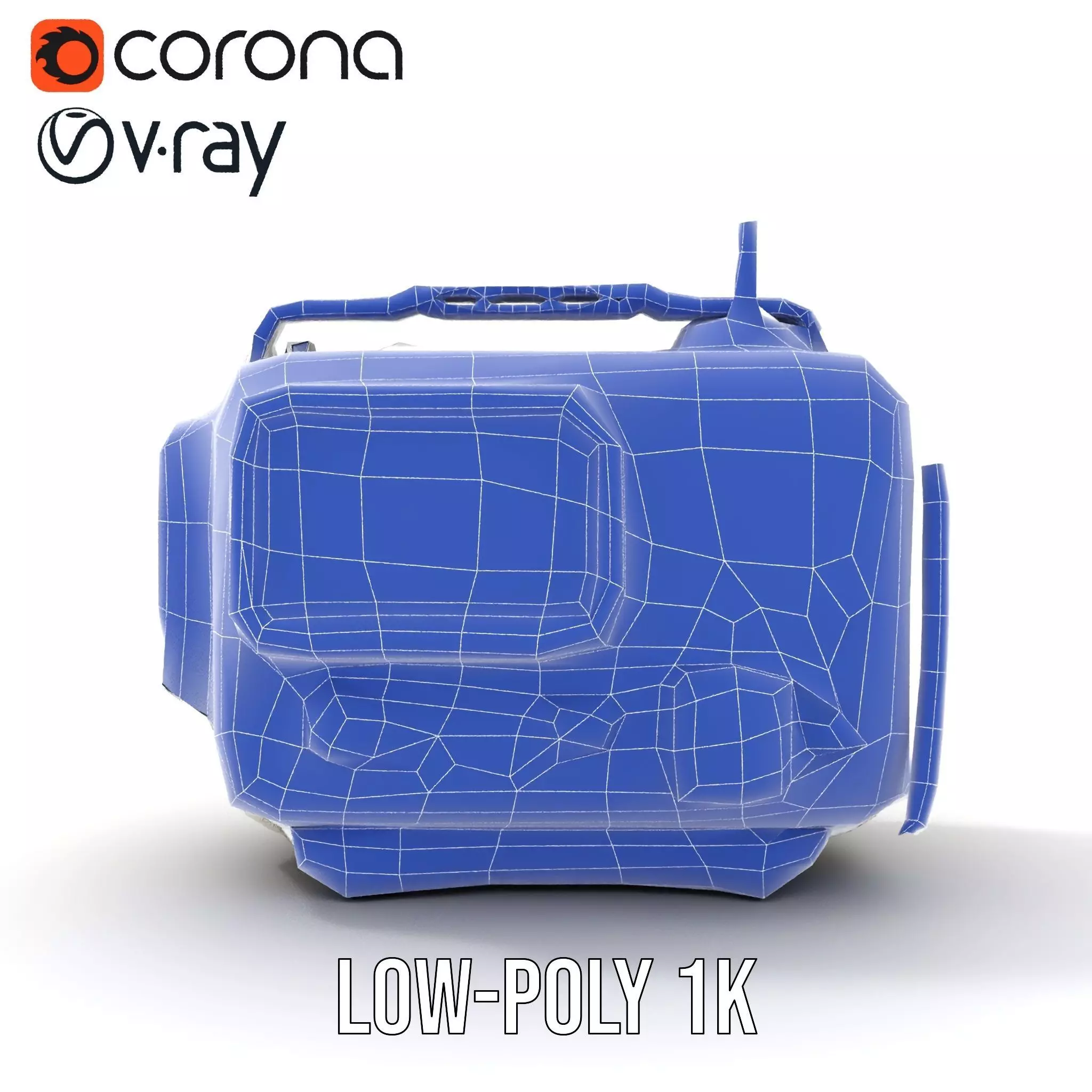 Retro Tactical Handheld Device Model Pack Low-poly 3D model_15