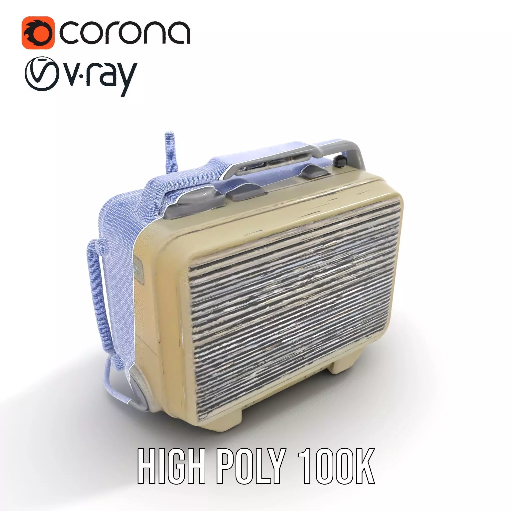 Retro Tactical Handheld Device Model Pack Low-poly 3D model_27