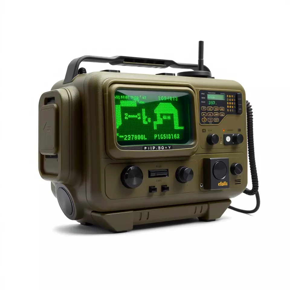 Retro Tactical Handheld Device Model Pack Low-poly 3D model_3