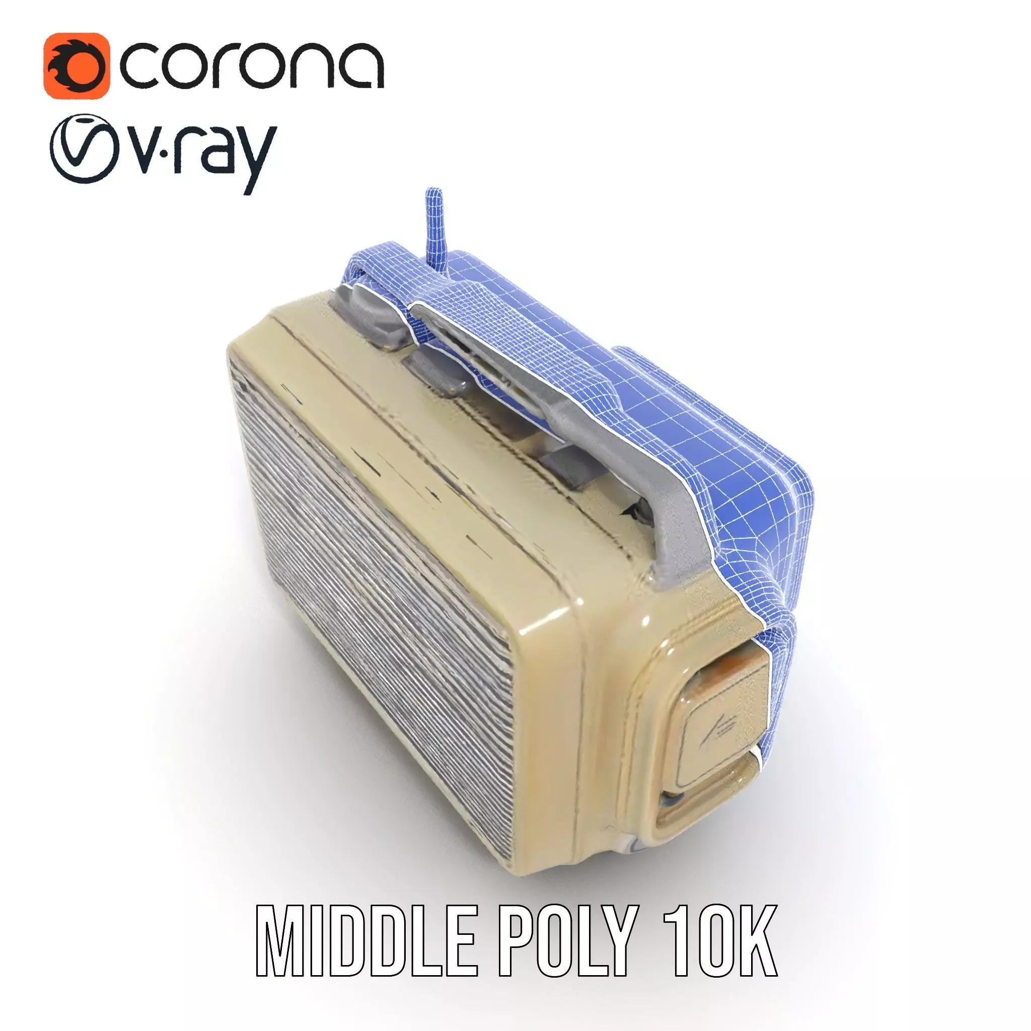 Retro Tactical Handheld Device Model Pack Low-poly 3D model_19