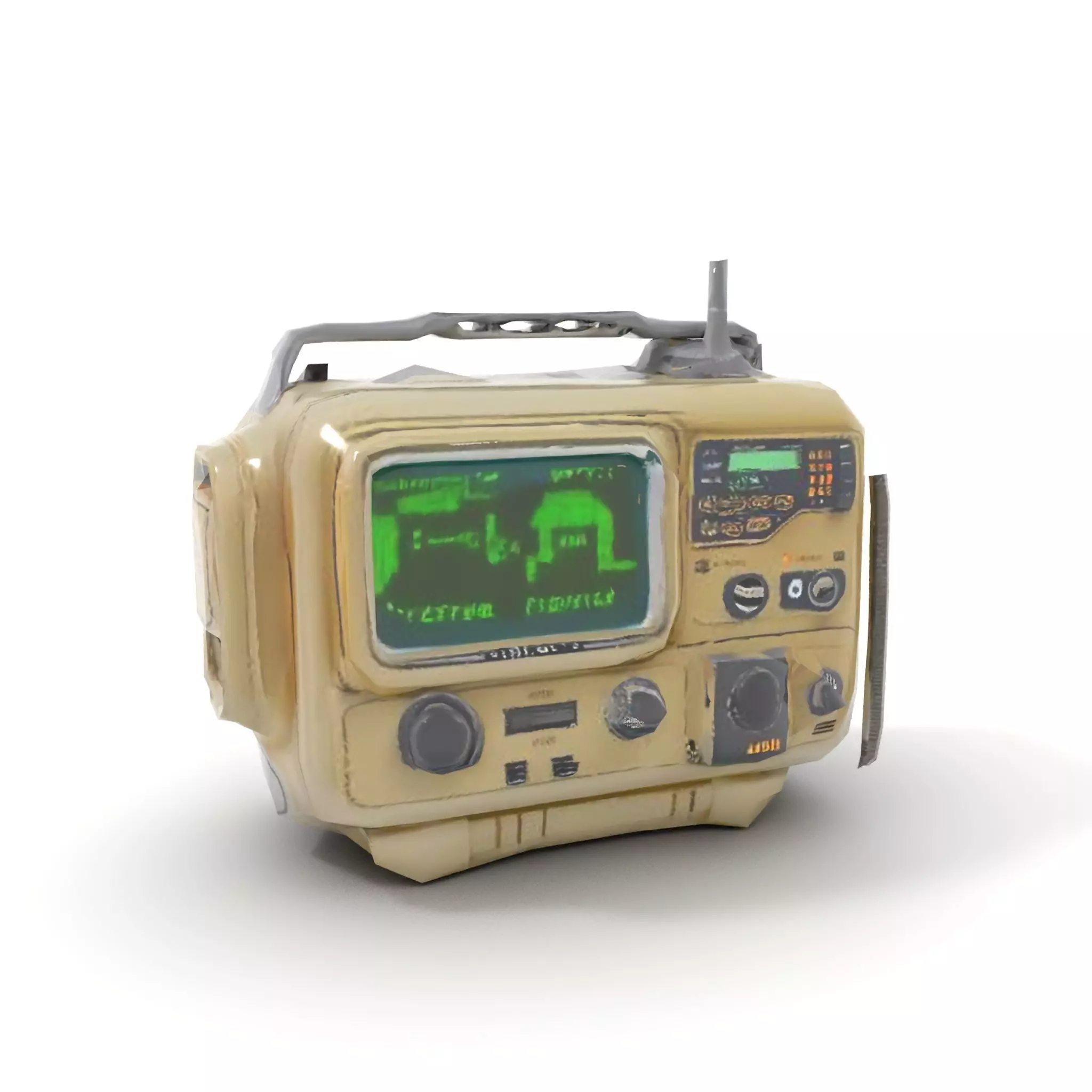 Retro Tactical Handheld Device Model Pack Low-poly 3D model_8