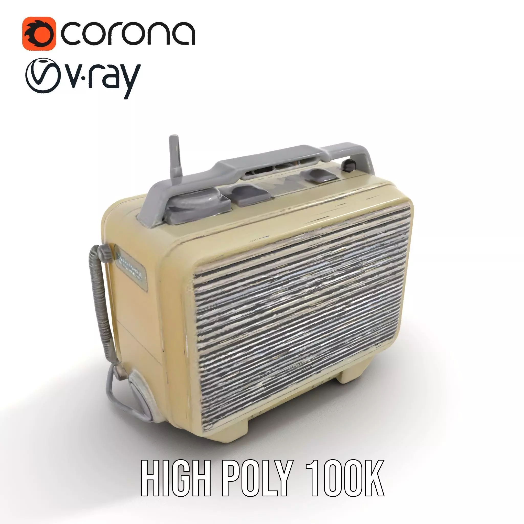 Retro Tactical Handheld Device Model Pack Low-poly 3D model_18