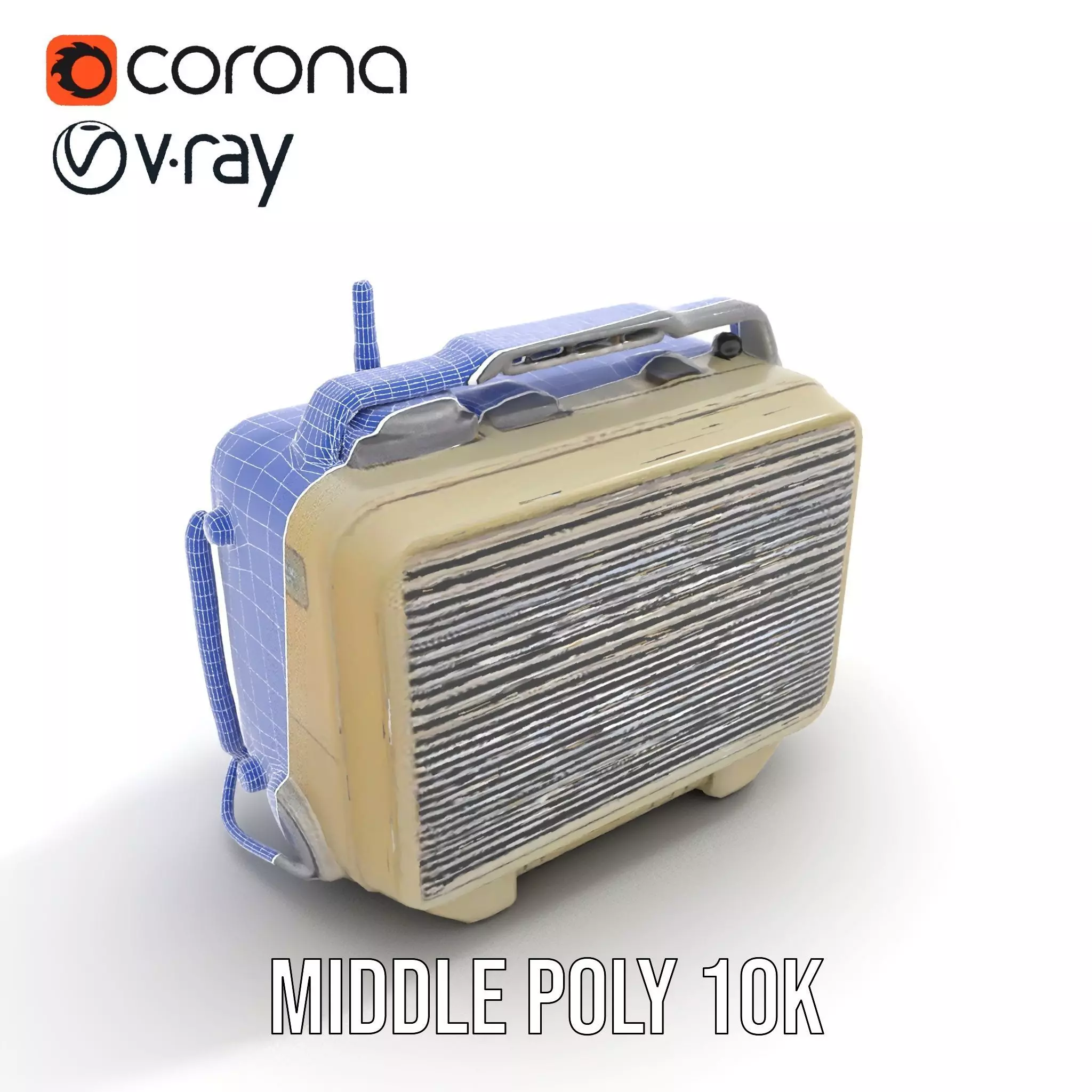 Retro Tactical Handheld Device Model Pack Low-poly 3D model_14