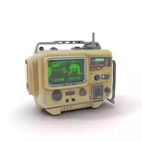 Retro Tactical Handheld Device Model Pack Low-poly 3D model