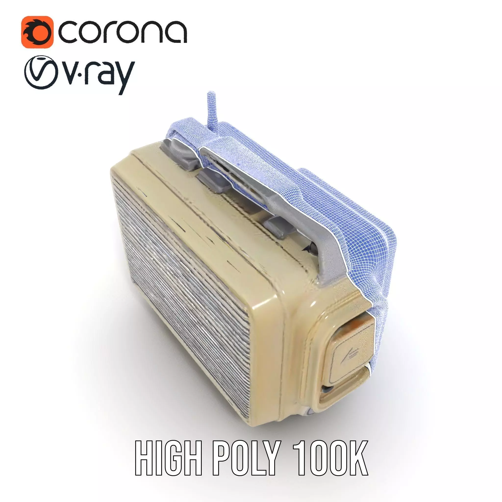 Retro Tactical Handheld Device Model Pack Low-poly 3D model_24