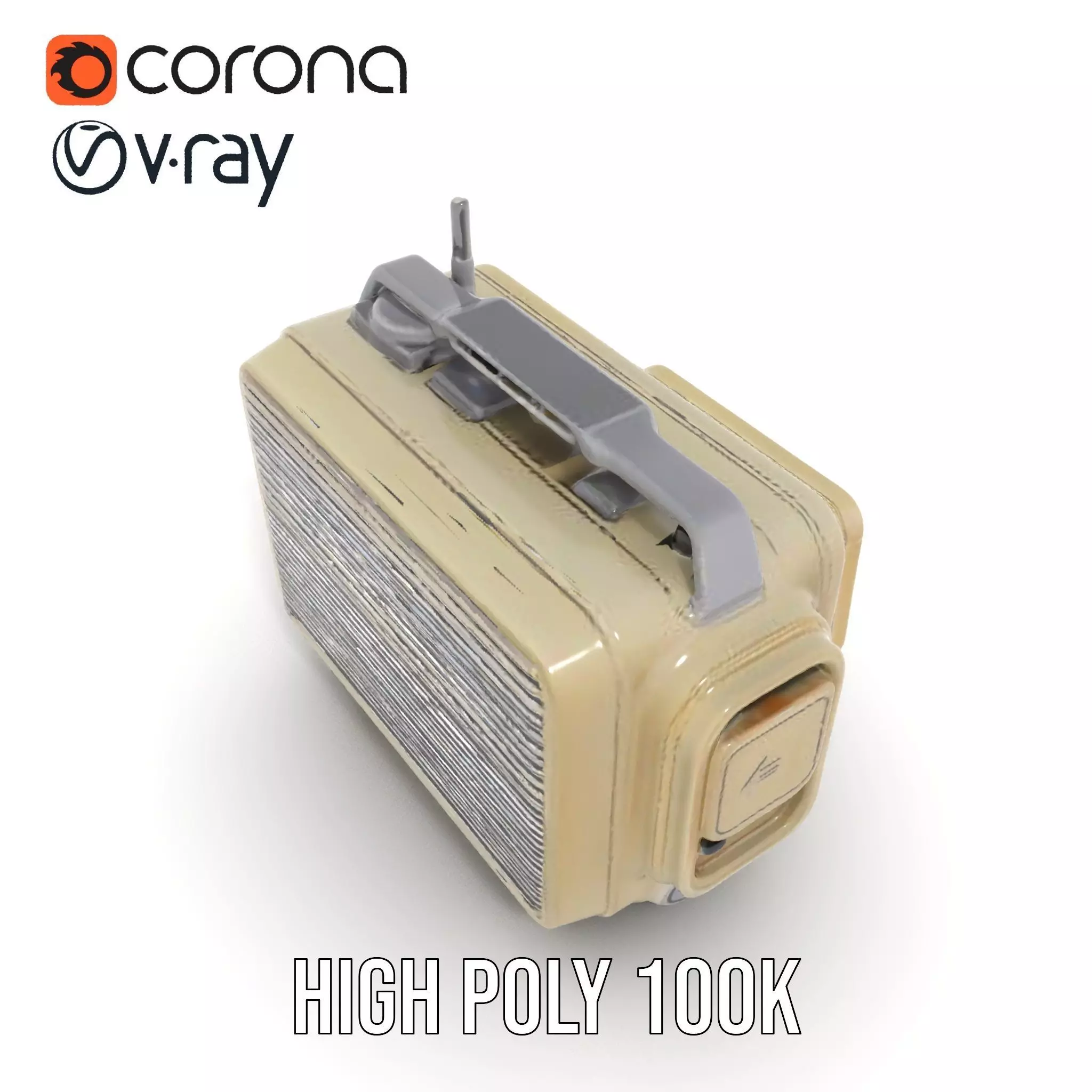 Retro Tactical Handheld Device Model Pack Low-poly 3D model_21