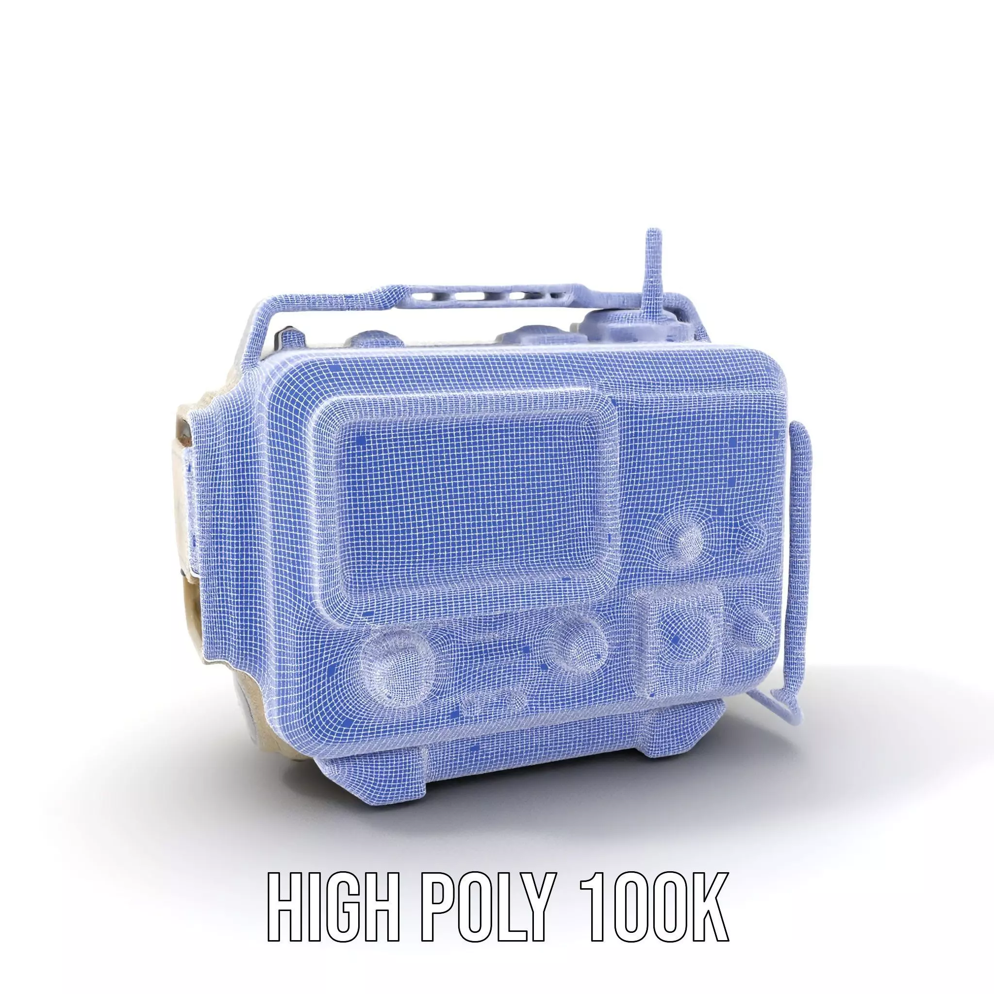 Retro Tactical Handheld Device Model Pack Low-poly 3D model_5