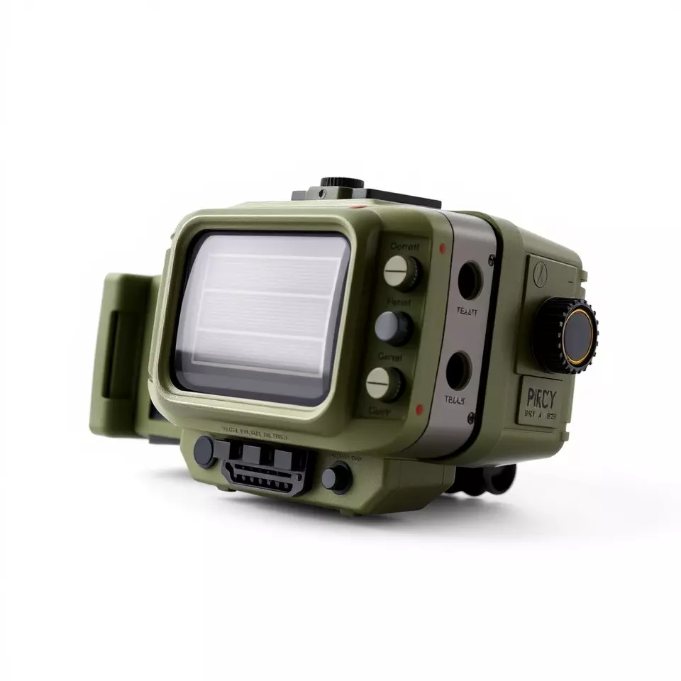 Retro Handheld Device Model Pack with Detailed Buttons and Sc... Low-poly 3D model_3