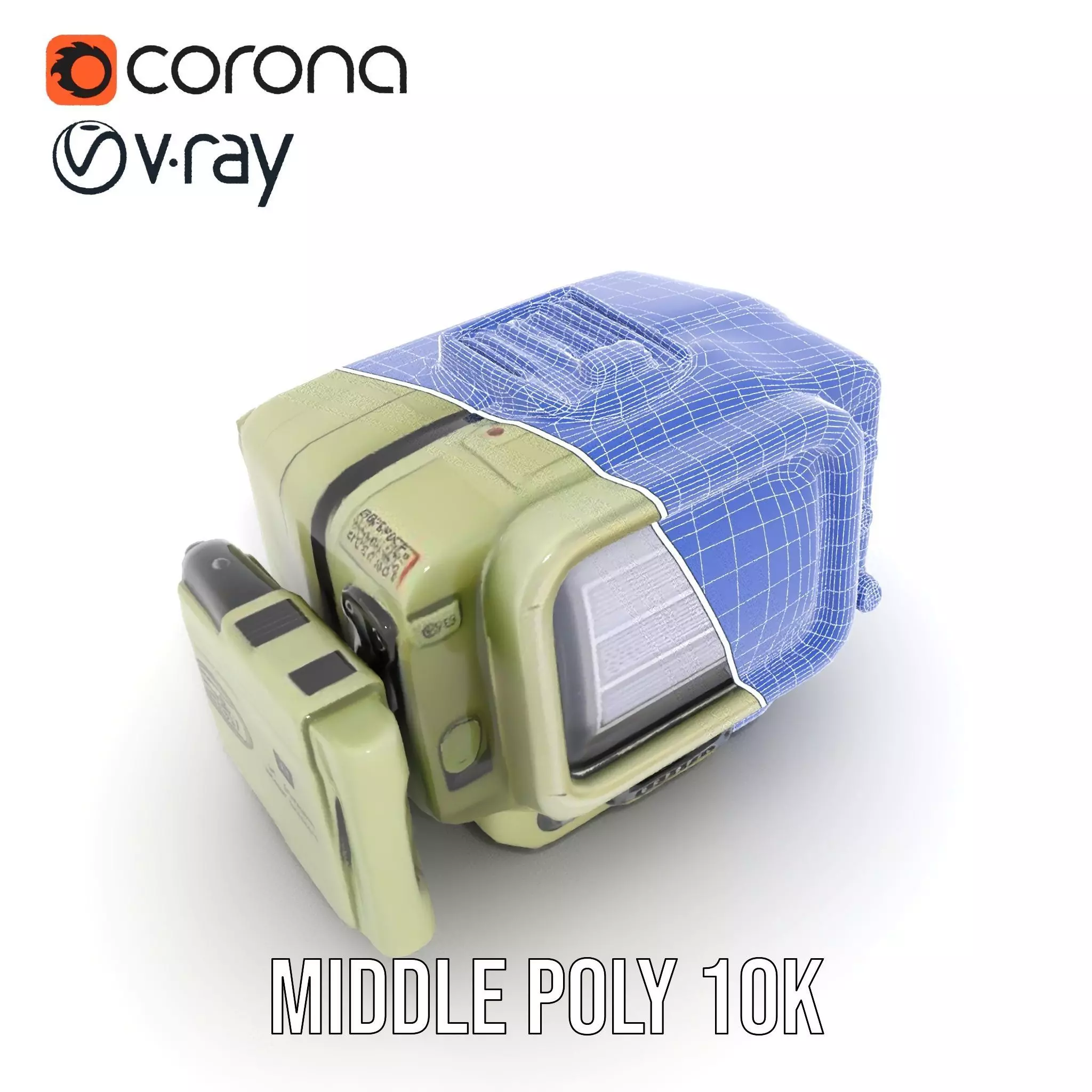 Retro Handheld Device Model Pack with Detailed Buttons and Sc... Low-poly 3D model_19