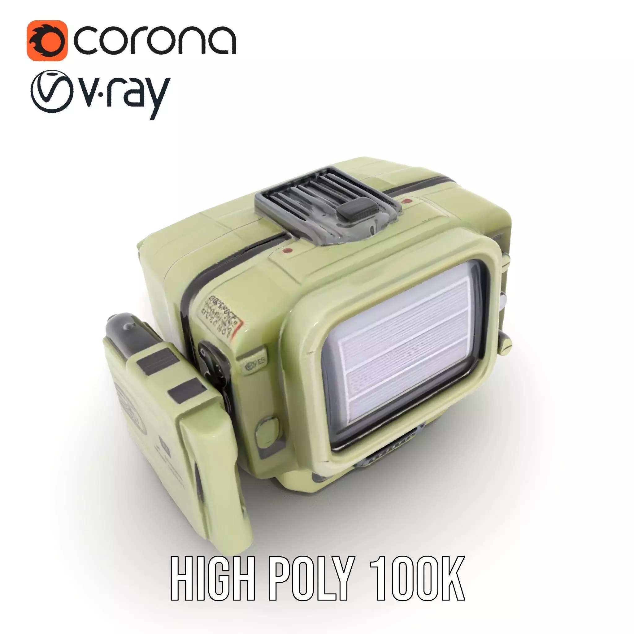 Retro Handheld Device Model Pack with Detailed Buttons and Sc... Low-poly 3D model_21