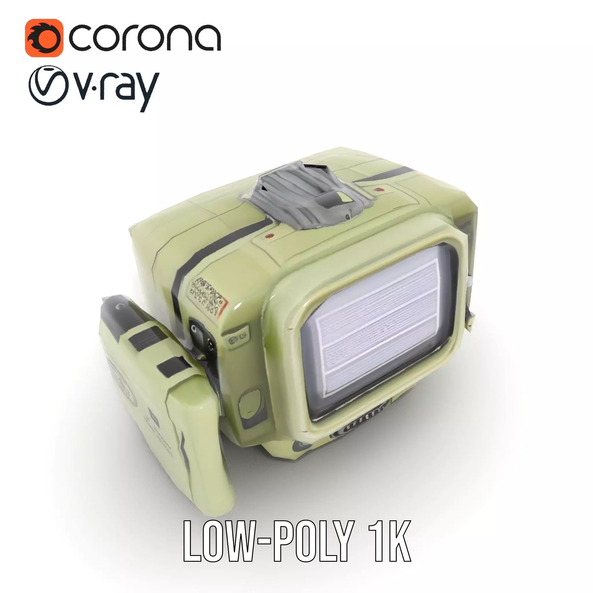 Retro Handheld Device Model Pack with Detailed Buttons and Sc... Low-poly 3D model_17