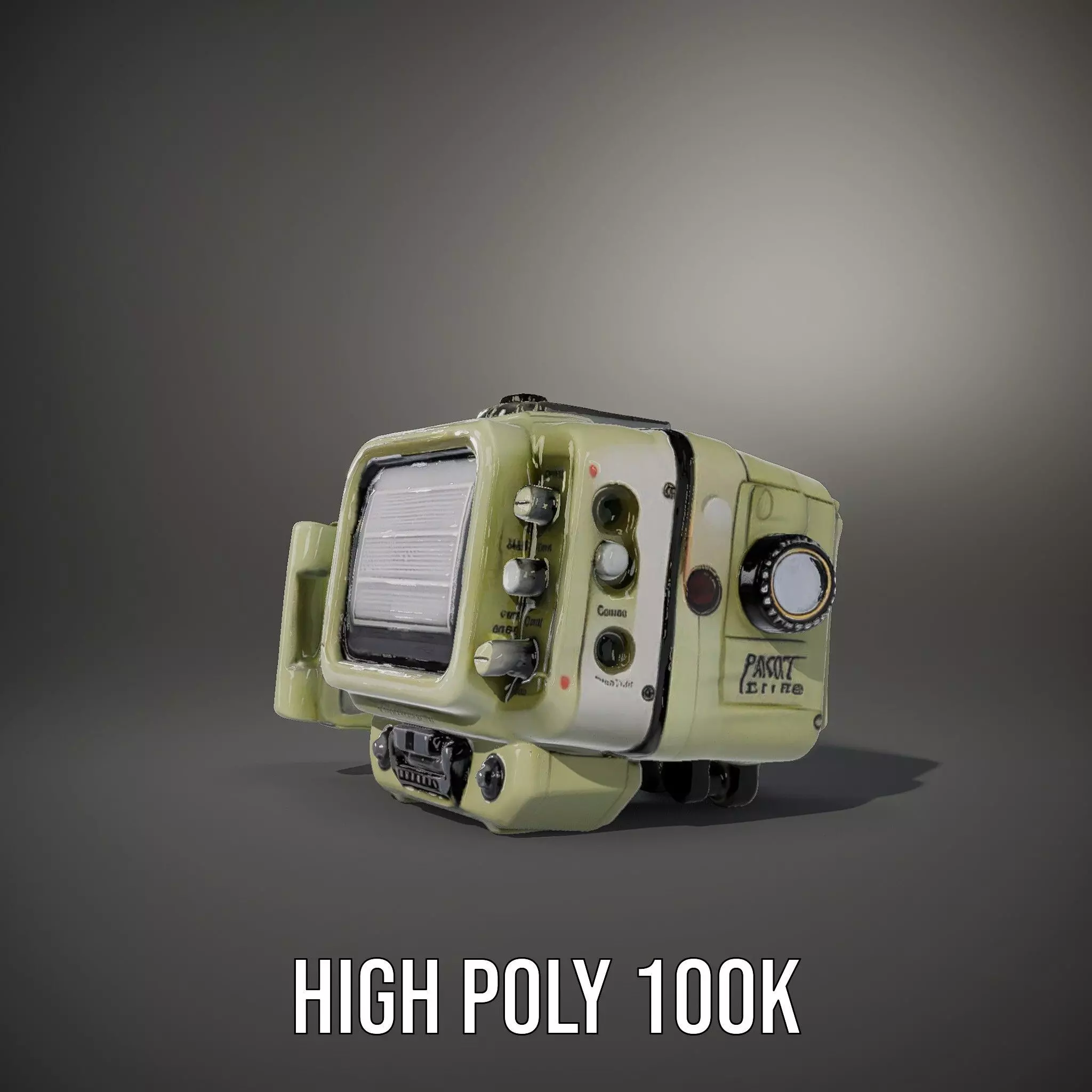 Retro Handheld Device Model Pack with Detailed Buttons and Sc... Low-poly 3D model_11