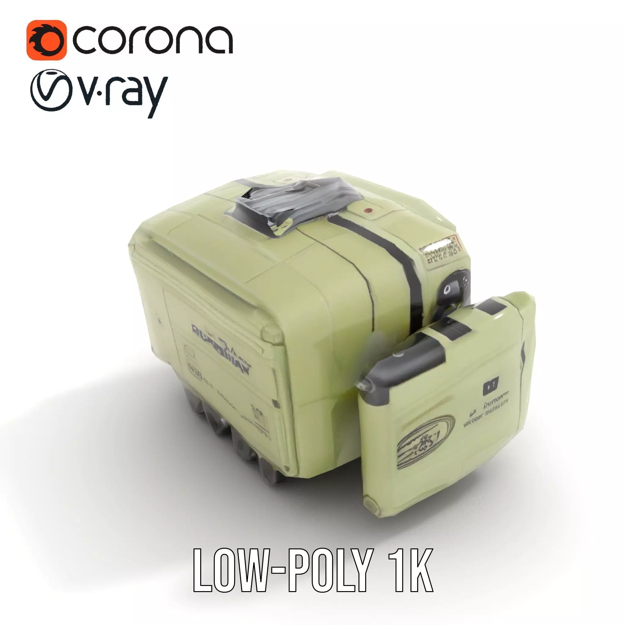 Retro Handheld Device Model Pack with Detailed Buttons and Sc... Low-poly 3D model_8