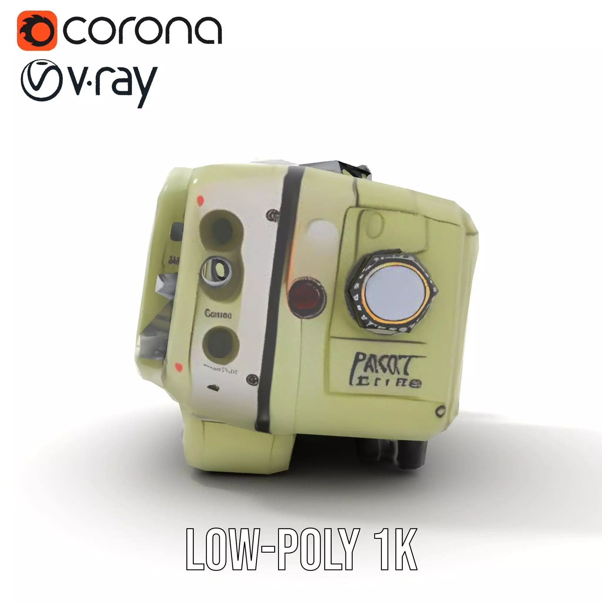 Retro Handheld Device Model Pack with Detailed Buttons and Sc... Low-poly 3D model_20